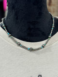 {Maria} Turquoise & Pearl Necklace