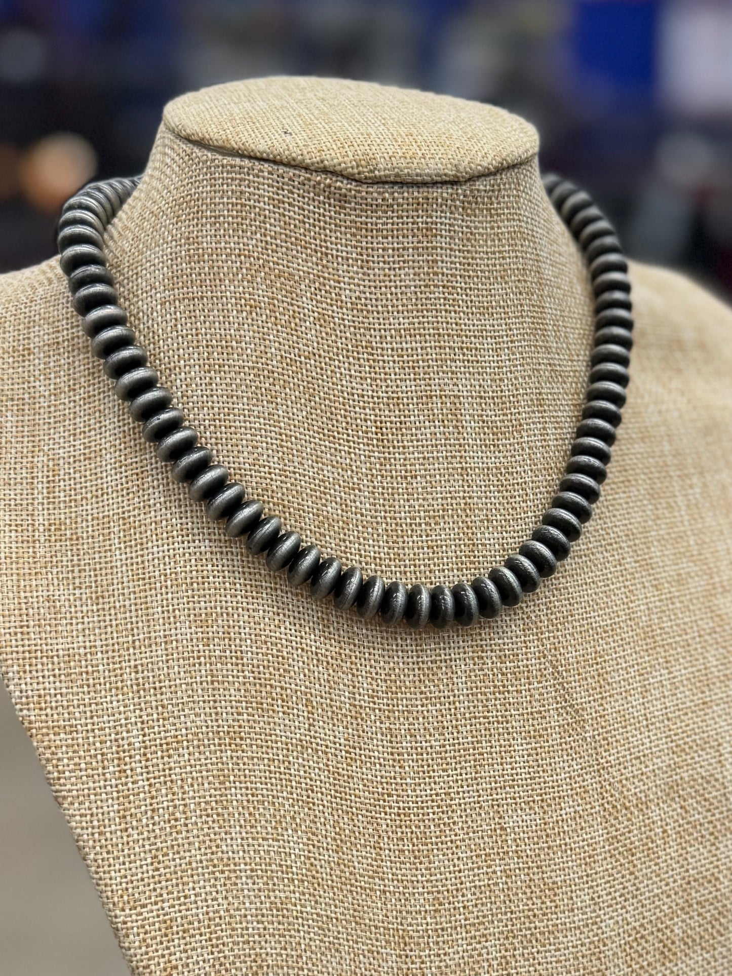 Spacer Pearl Necklace