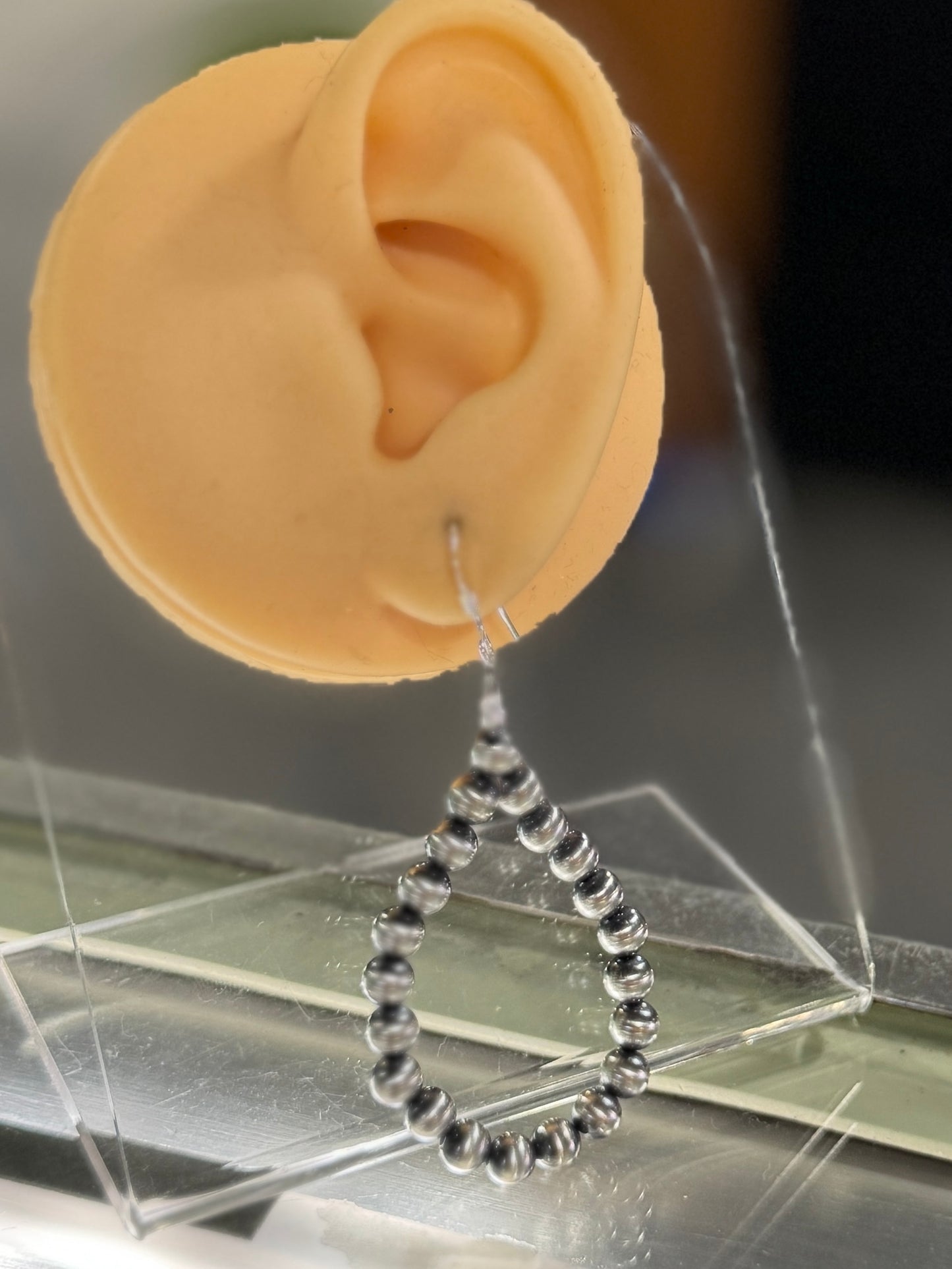 Silver Pearl Drop Earrings