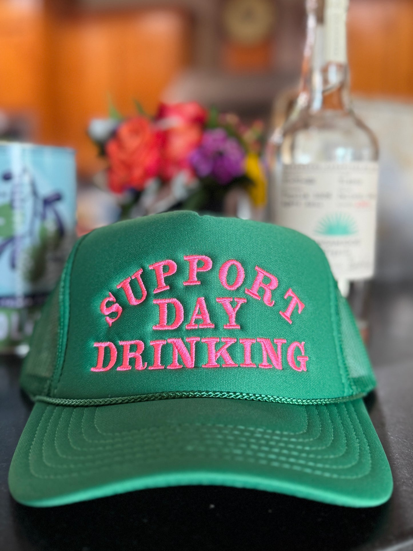 {Green} Support Day Drinking Cap