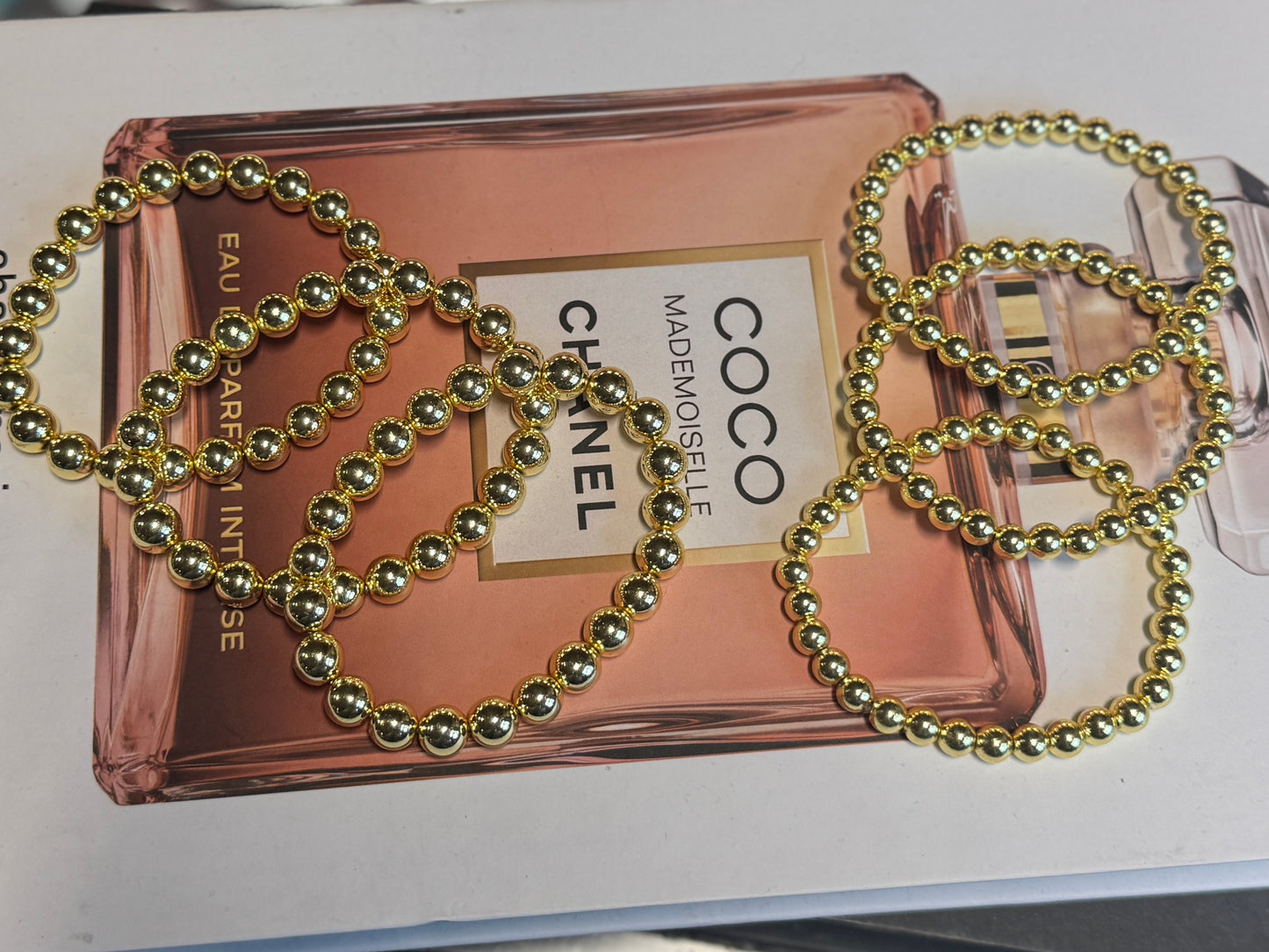 Plain Gold Bead Bracelet