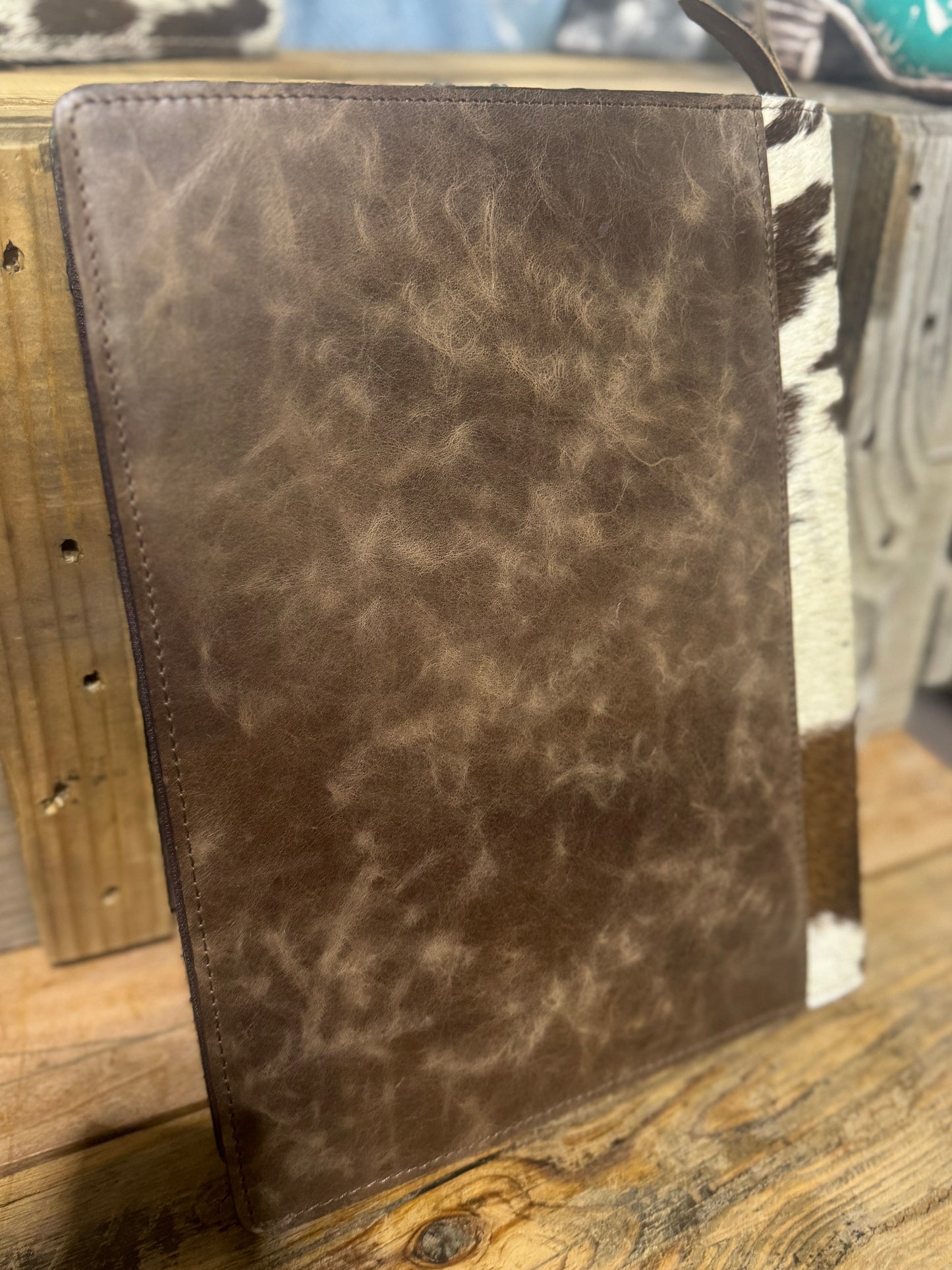 Cowhide Buck-stitch Folder