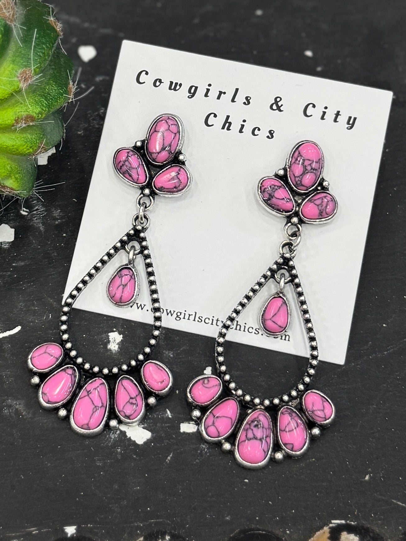 Chandelier {Pink} Earrings