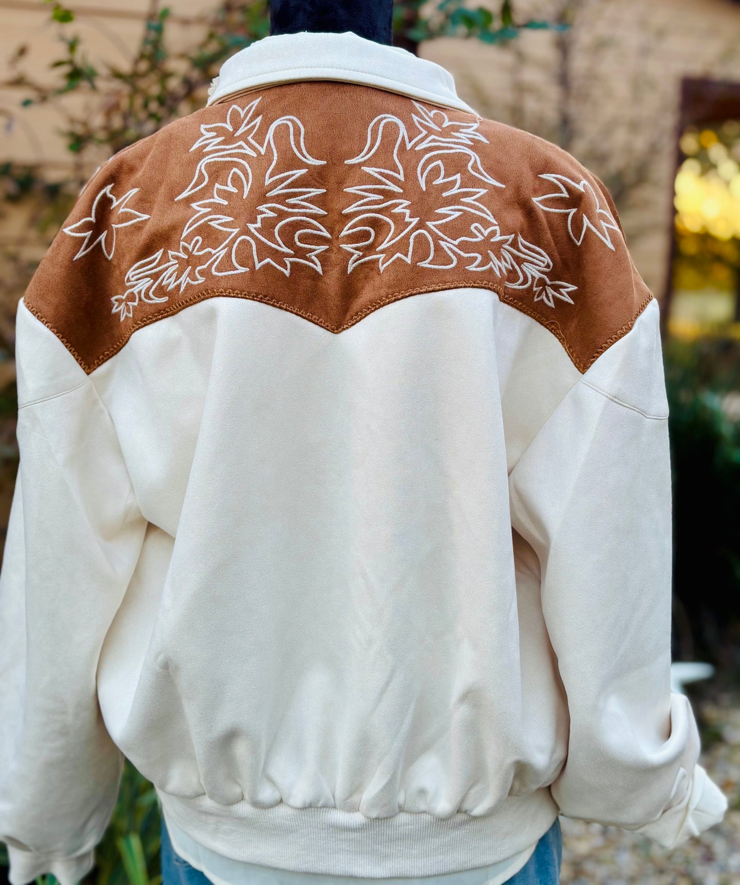 (Roy Rogers) Embroidered Bomber Jacket