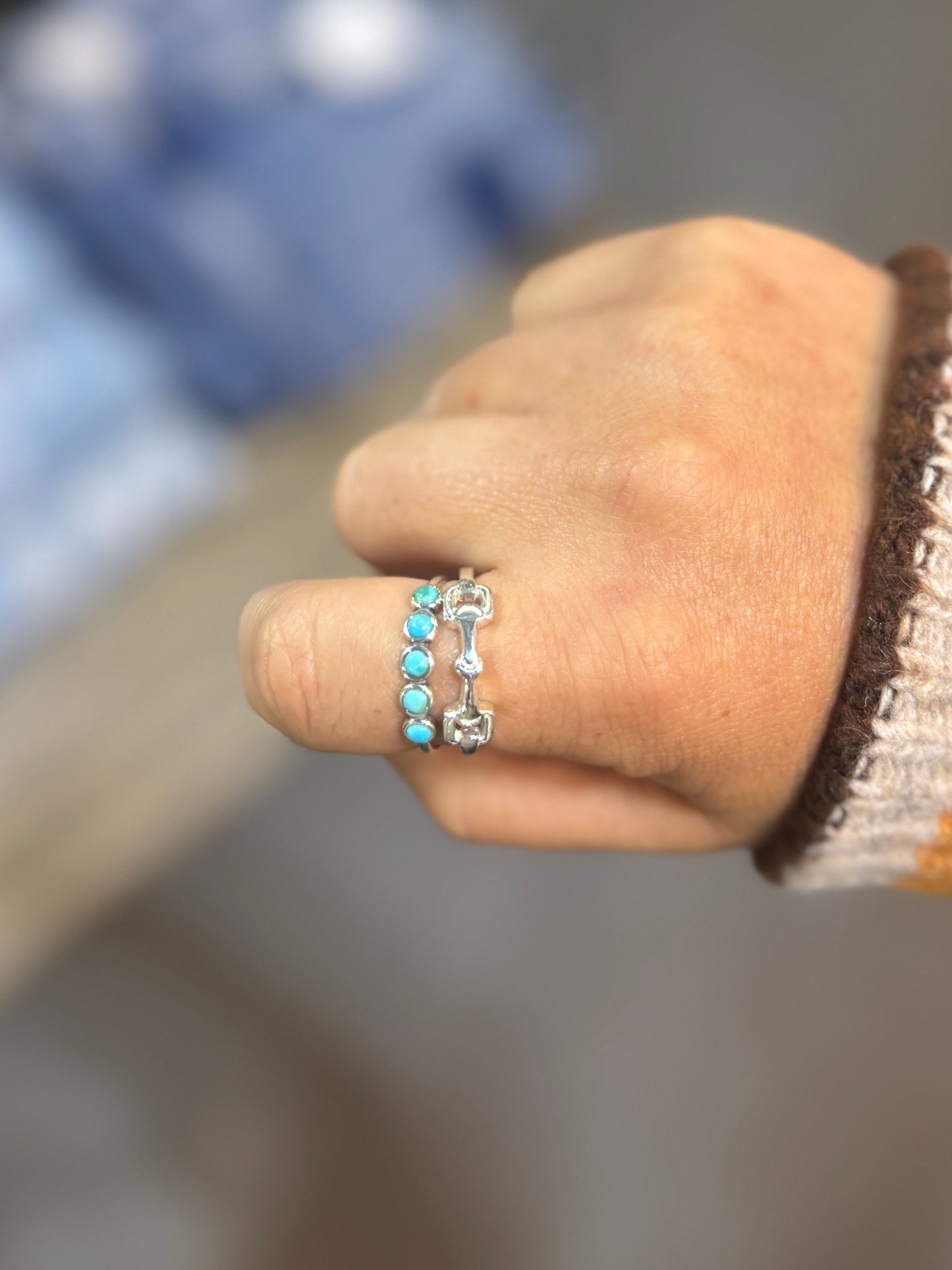 Silver Snaffle Bit Ring