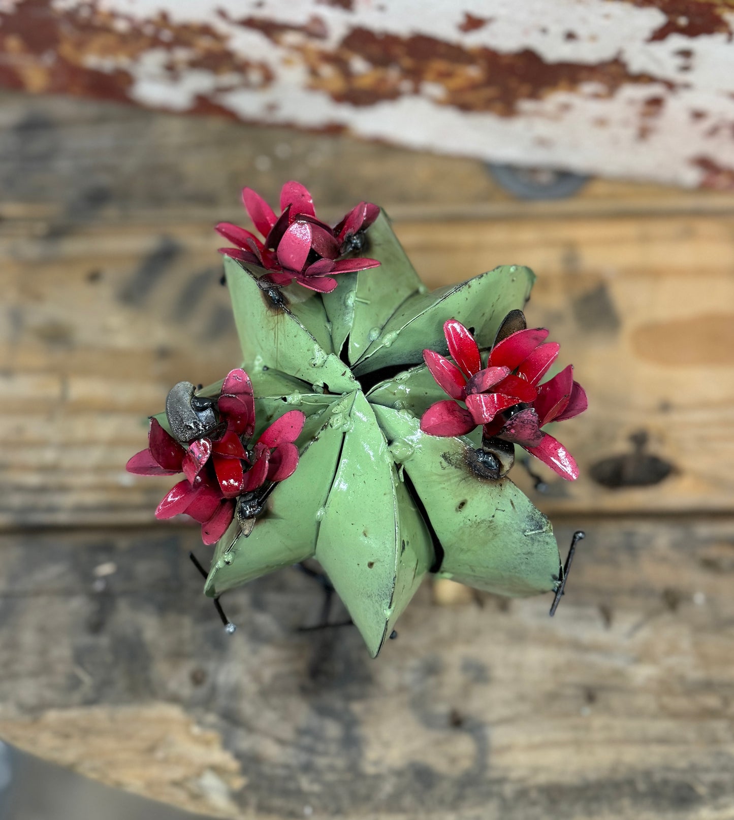 Mini Metal Cactus Blossom