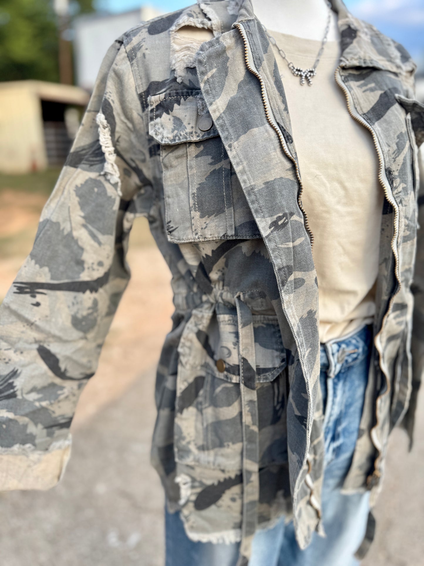 {Sweet Camo Twill} Jacket
