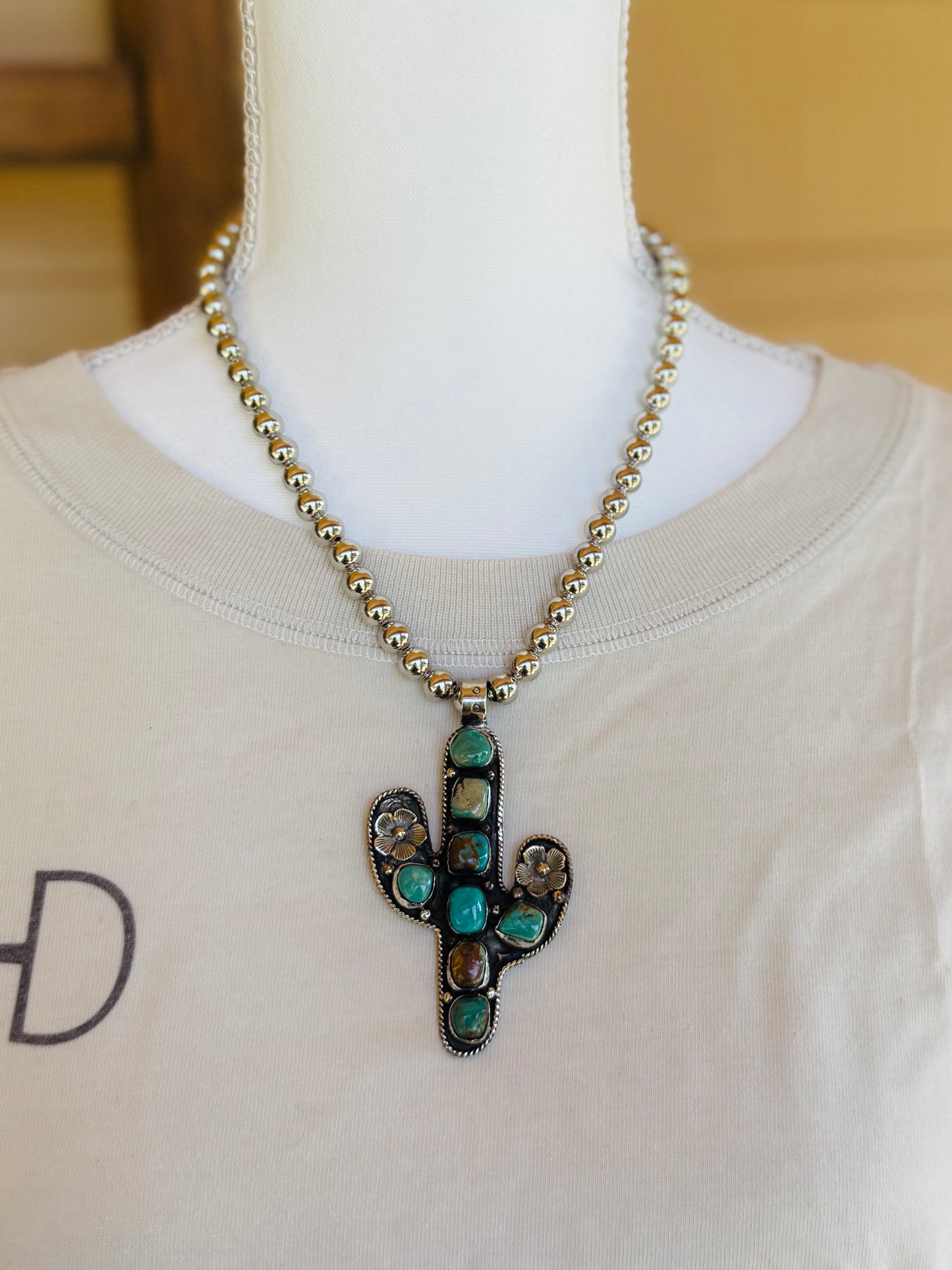 Kingman Cactus Necklace