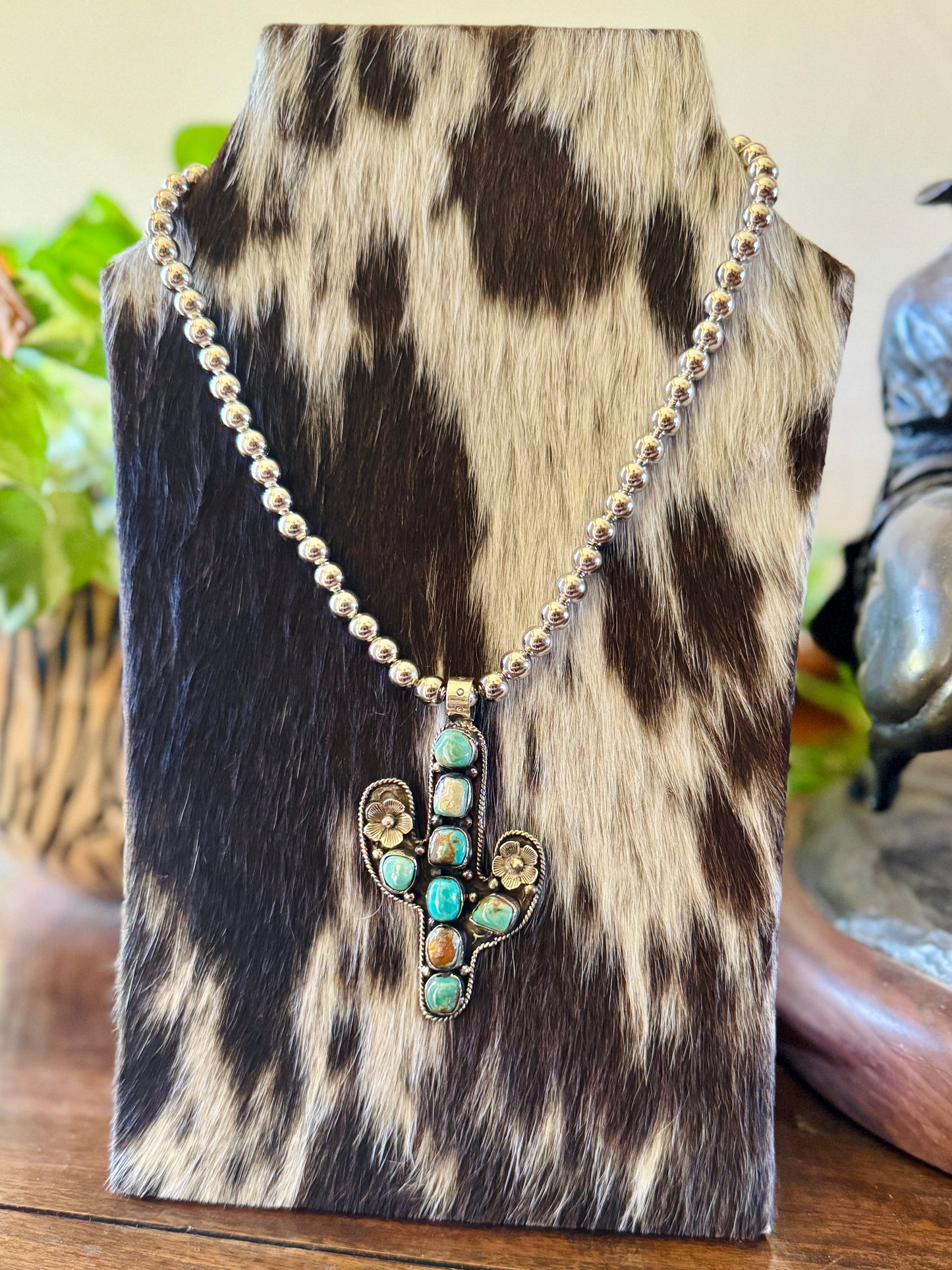 Kingman Cactus Necklace