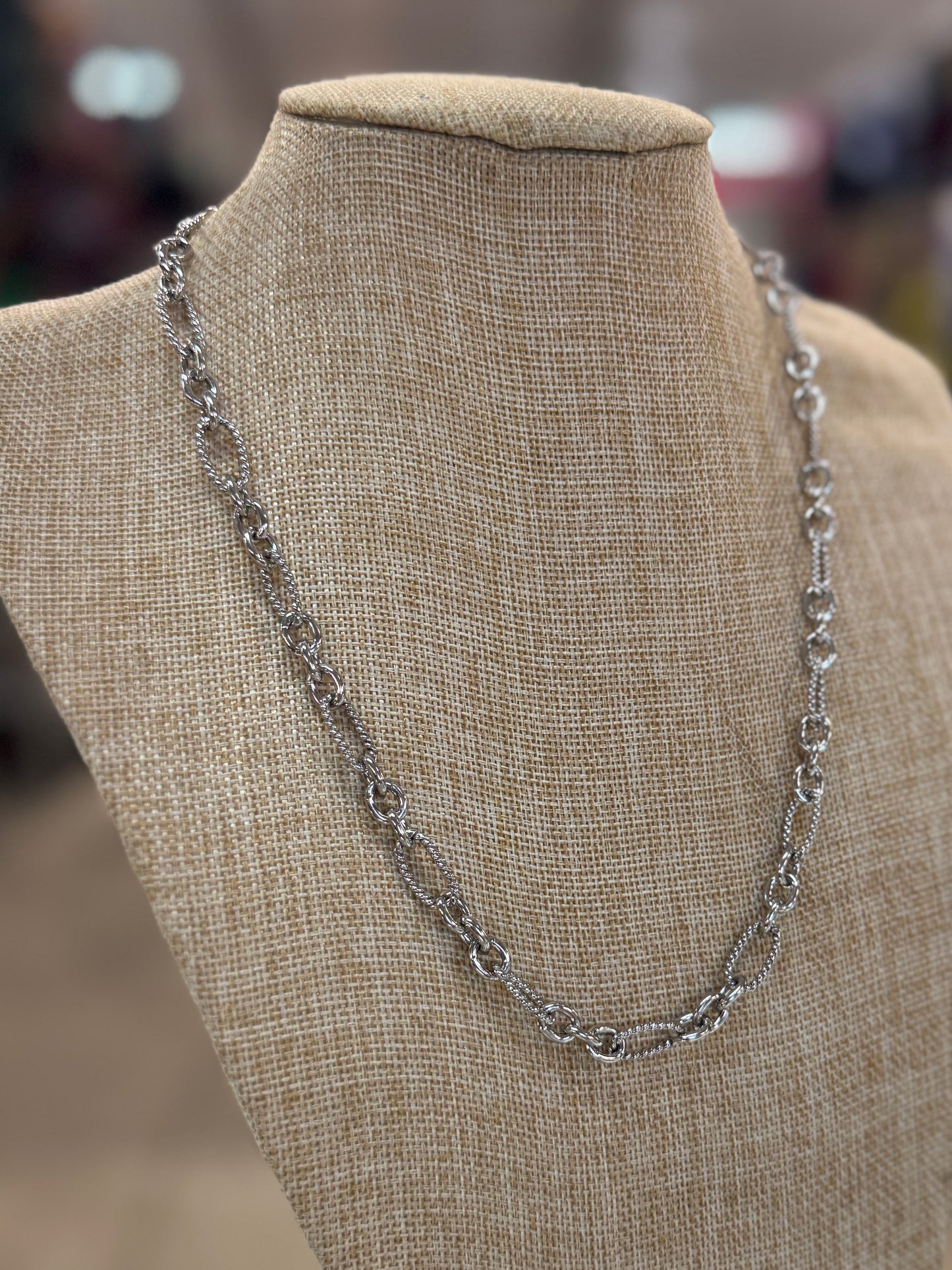 Sterling Silver Paper Clip Chain