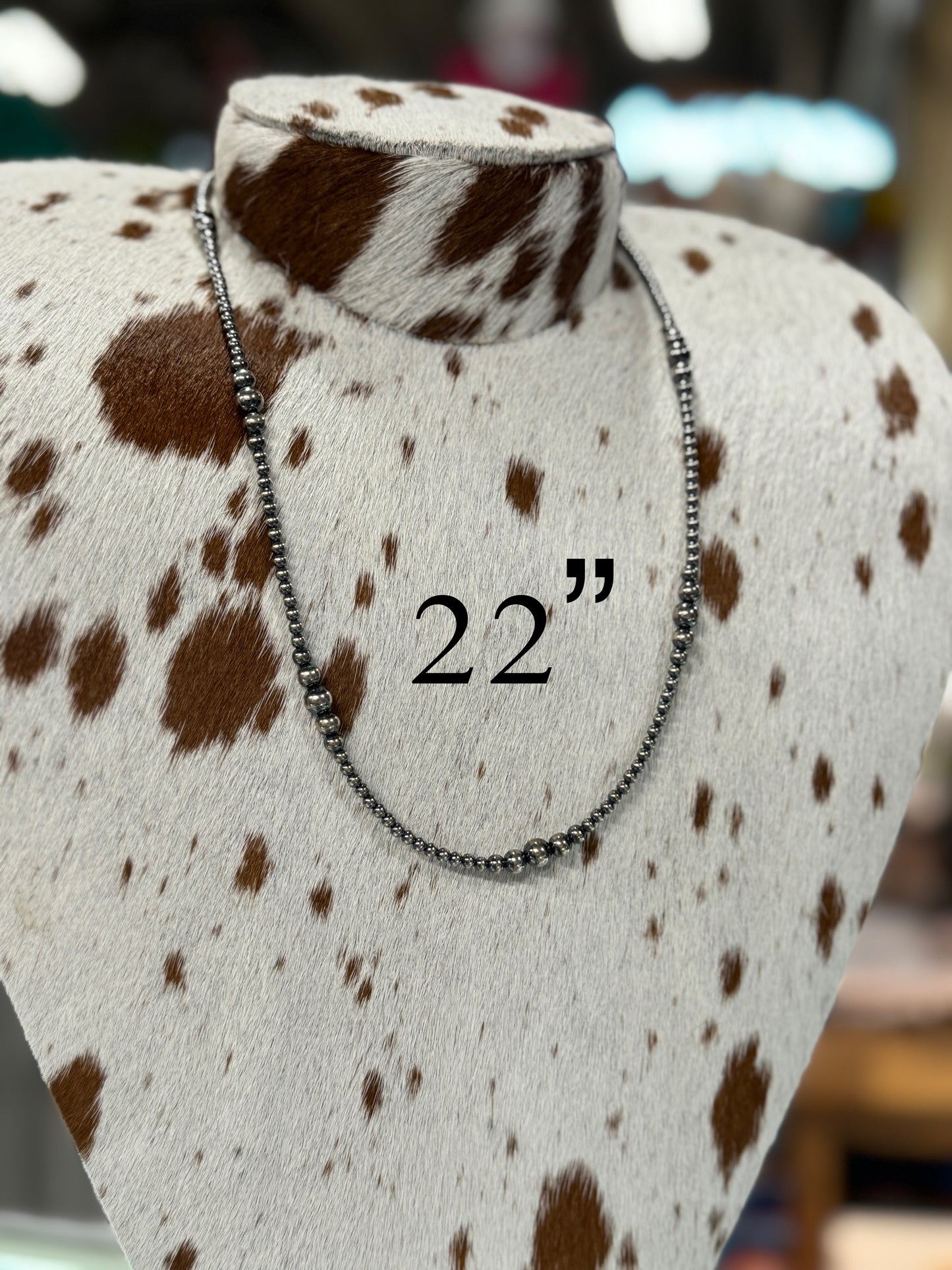 {Yellow Rose}Smaller Graduated Sterling Silver Necklace