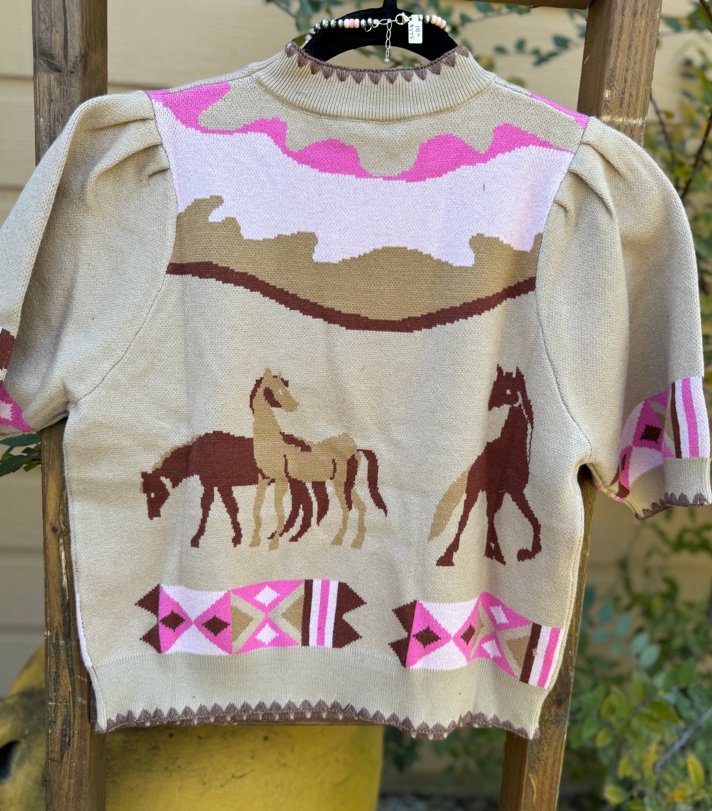 Colorful Cowgirl Knit Top