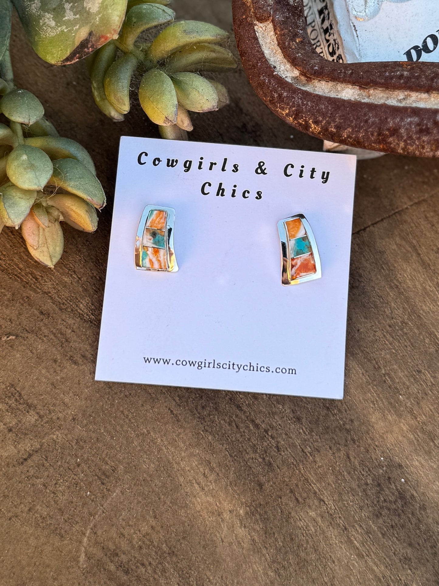 Orange Crush Post Earrings