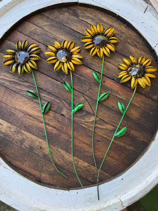 Bottle Cap Metal Sunflower