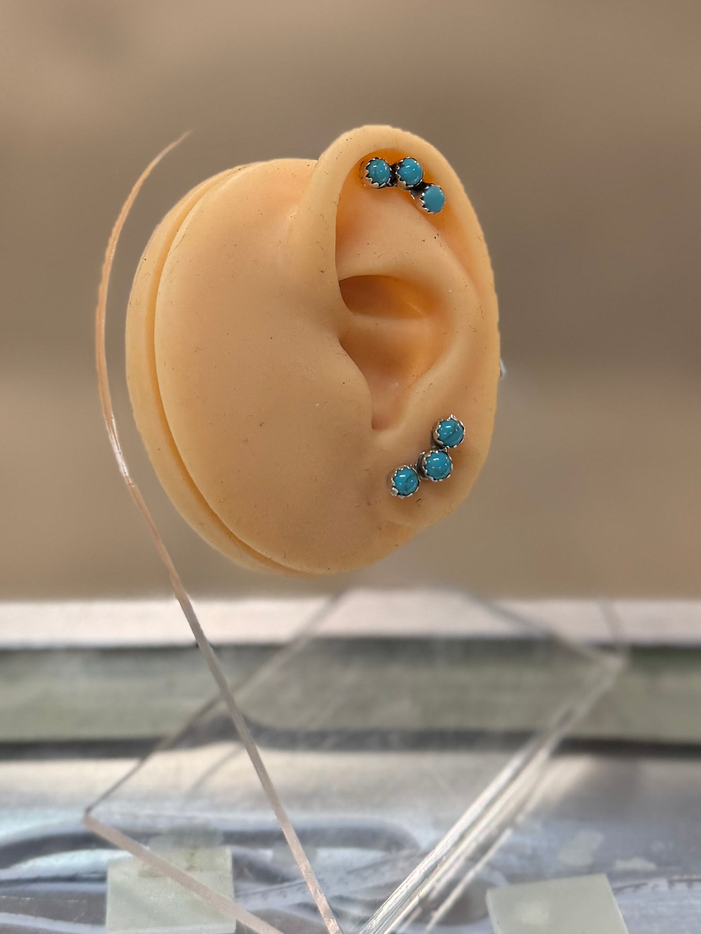 Small Curved Silver Earrings
