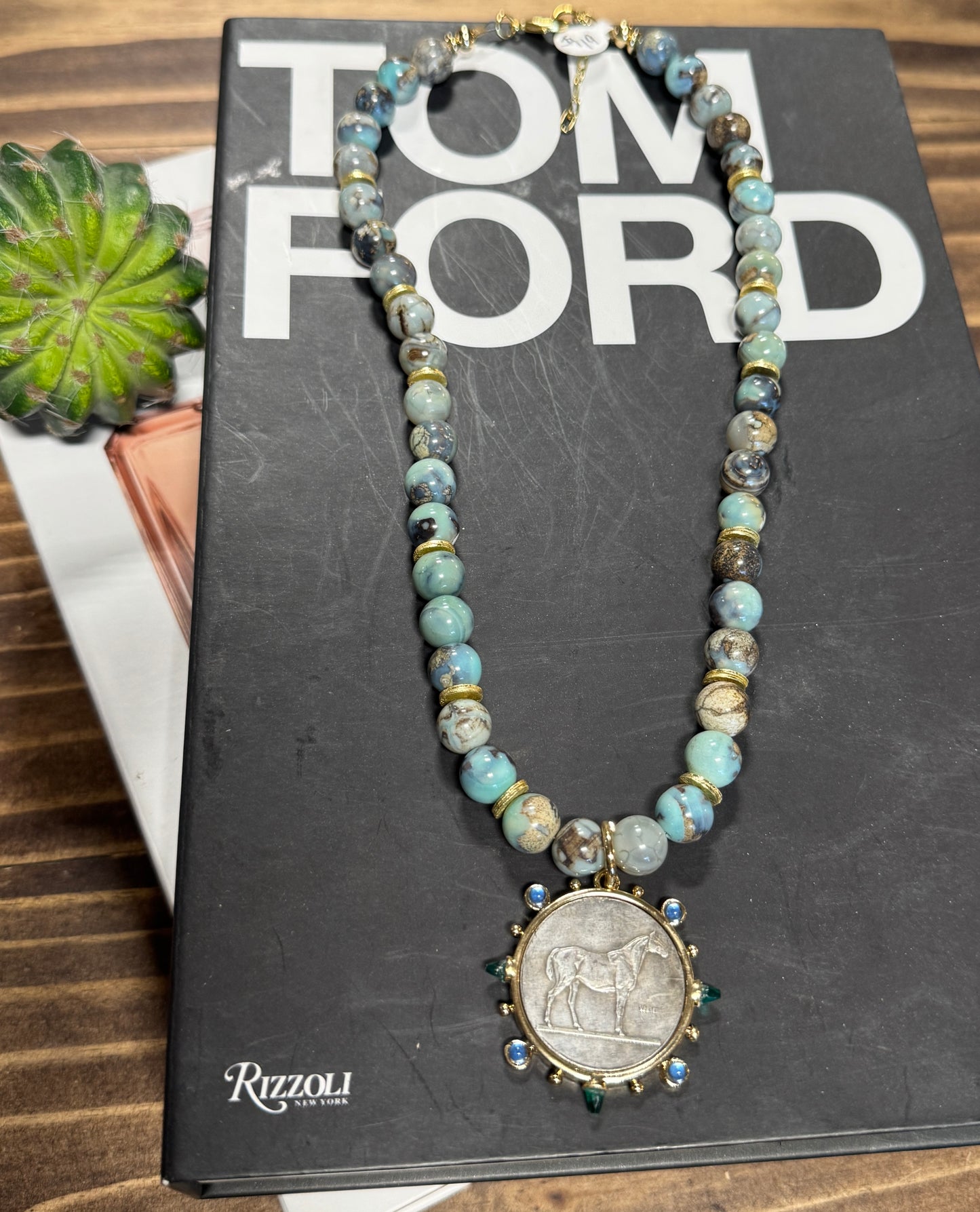 {Desert Skies} Equestrian Coin Necklace