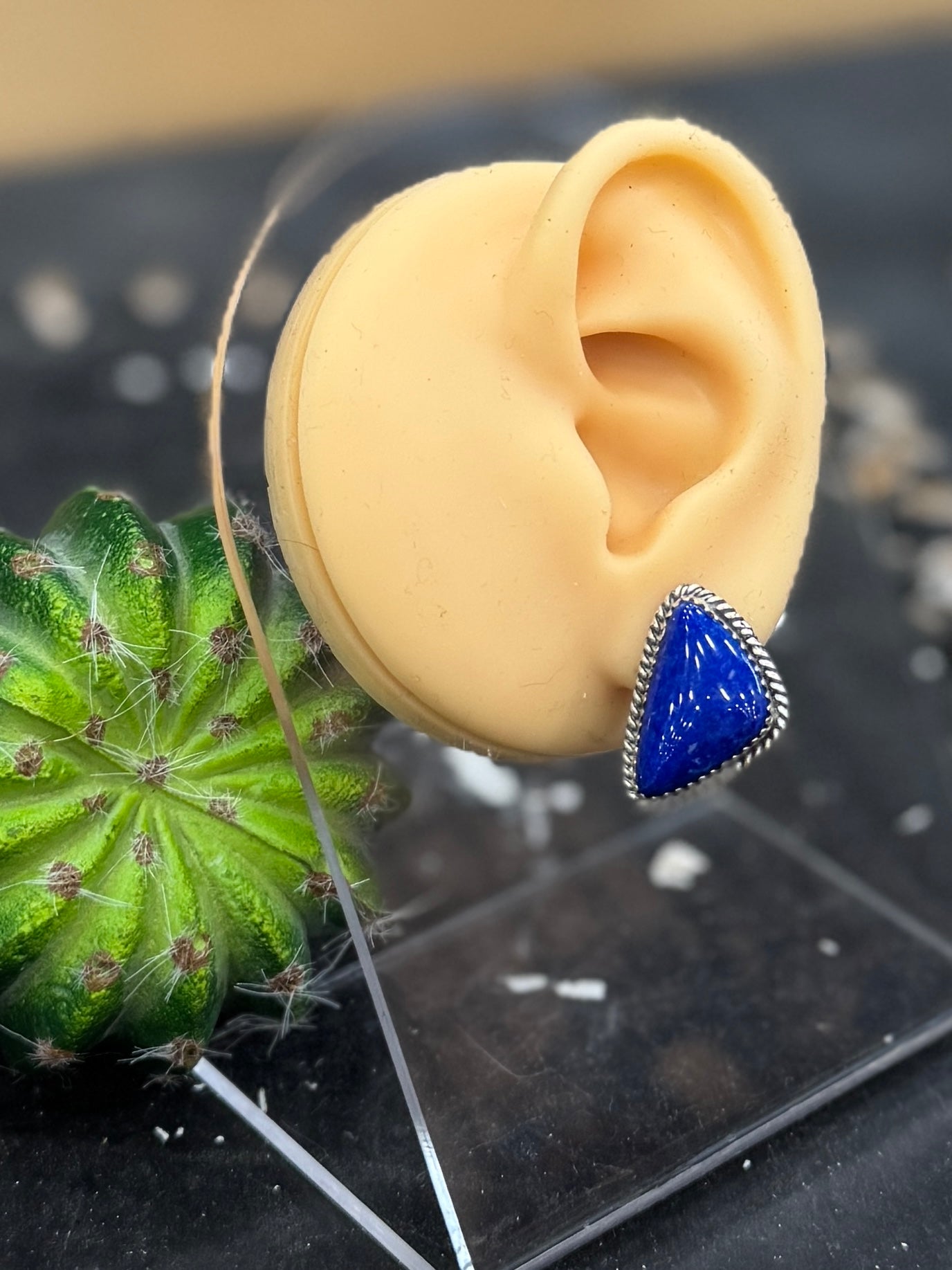 Lapis {Blue Jean} Stud Earrings