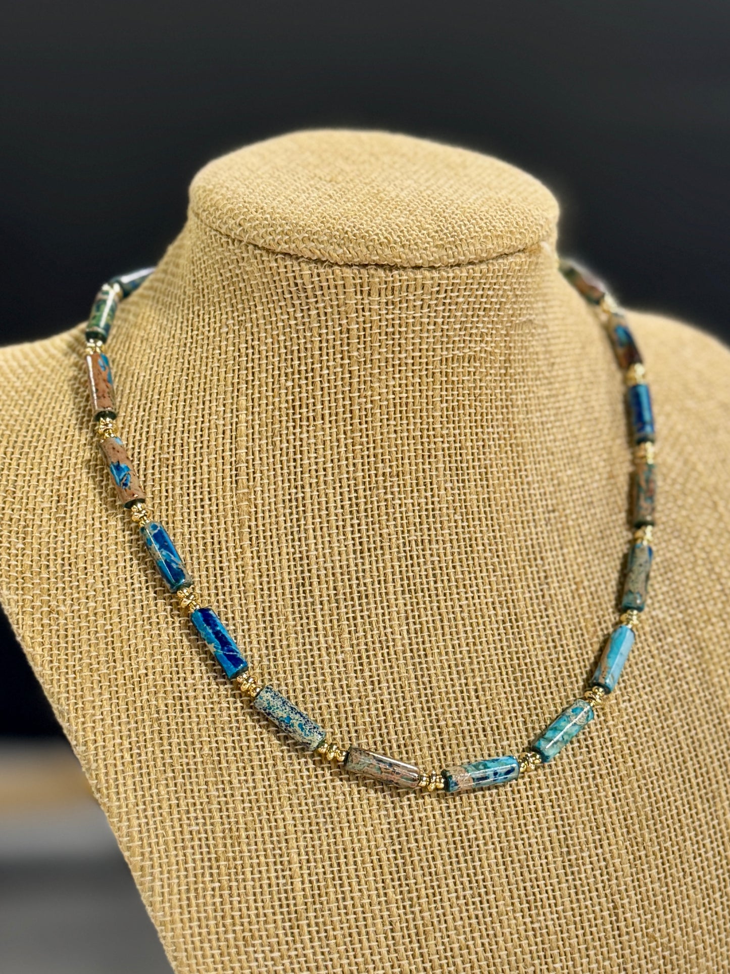 Lapis & Gold Necklace