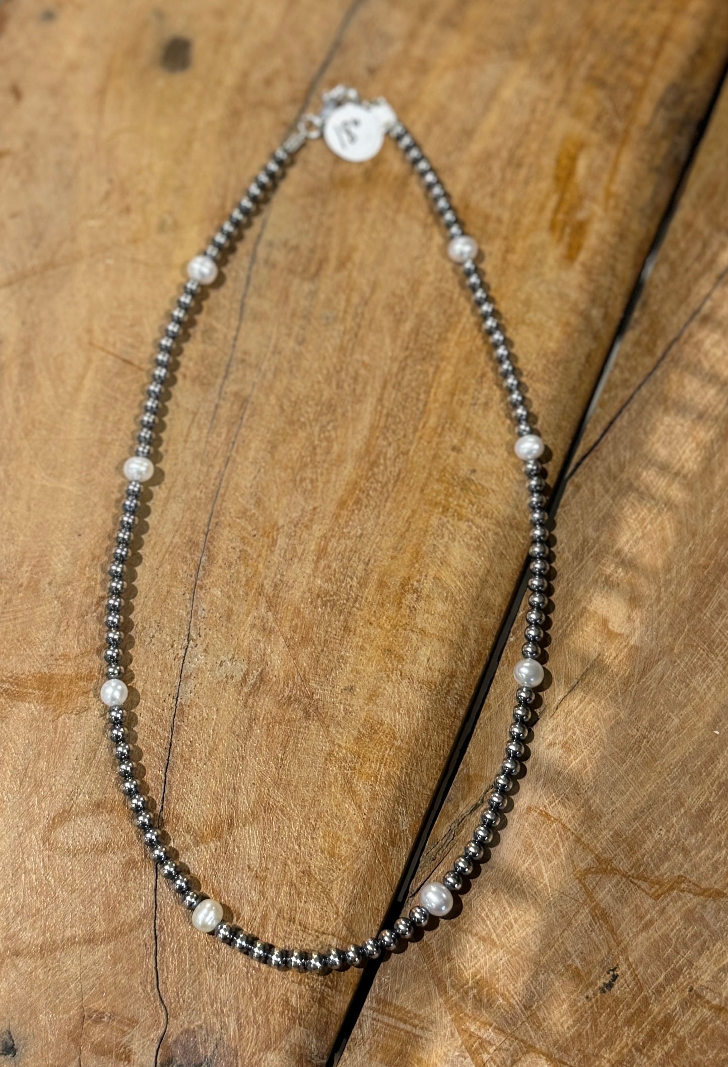 Freshwater Pearl & Navajo Pearl Necklace