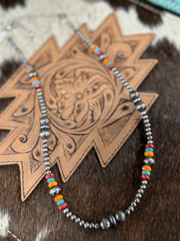 {Coastal Cowgirl} Navajo Pearl Necklace