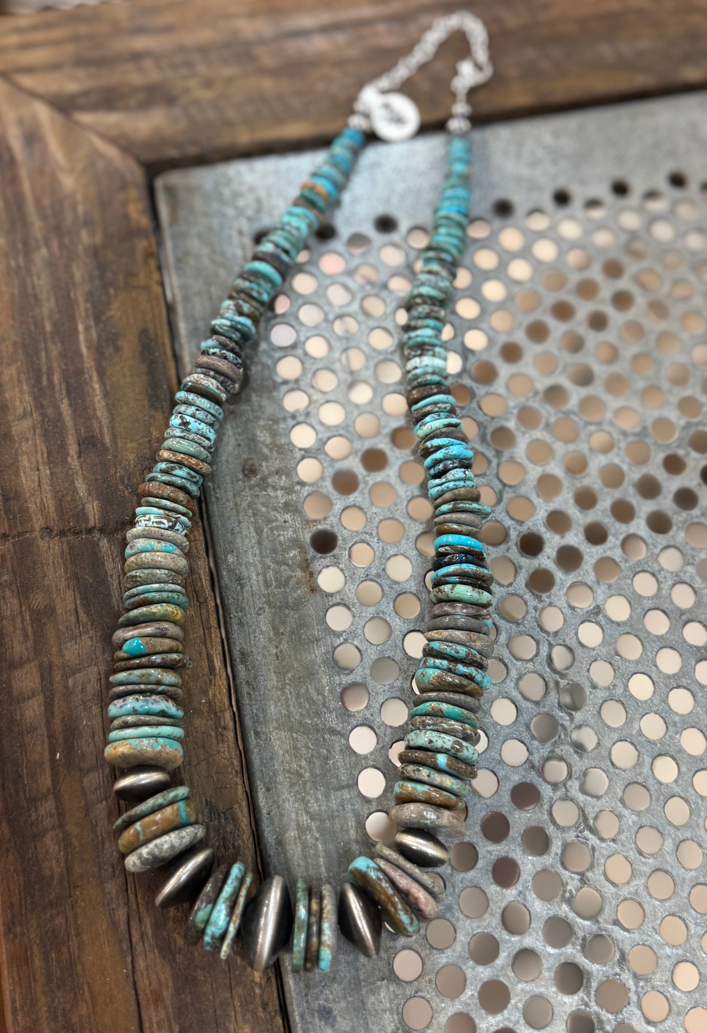 {Kelly} Kingman Disc Layered Necklace