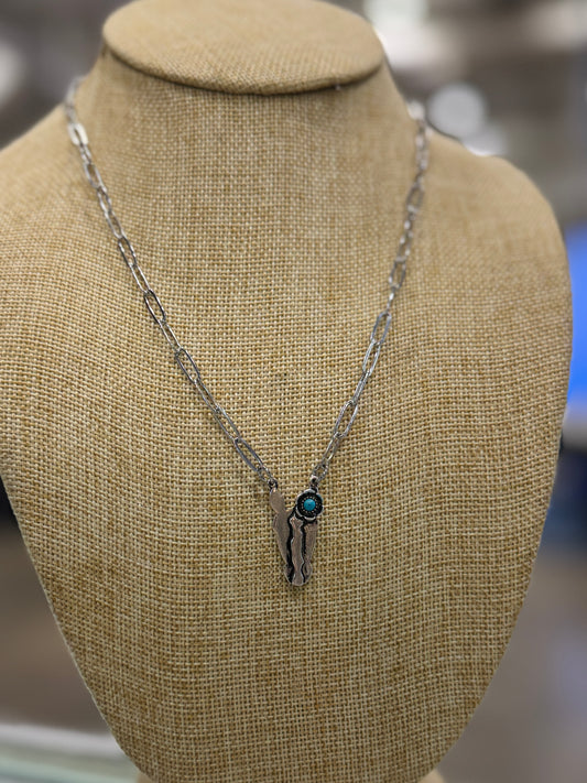 Horse Head Paperclip Necklace