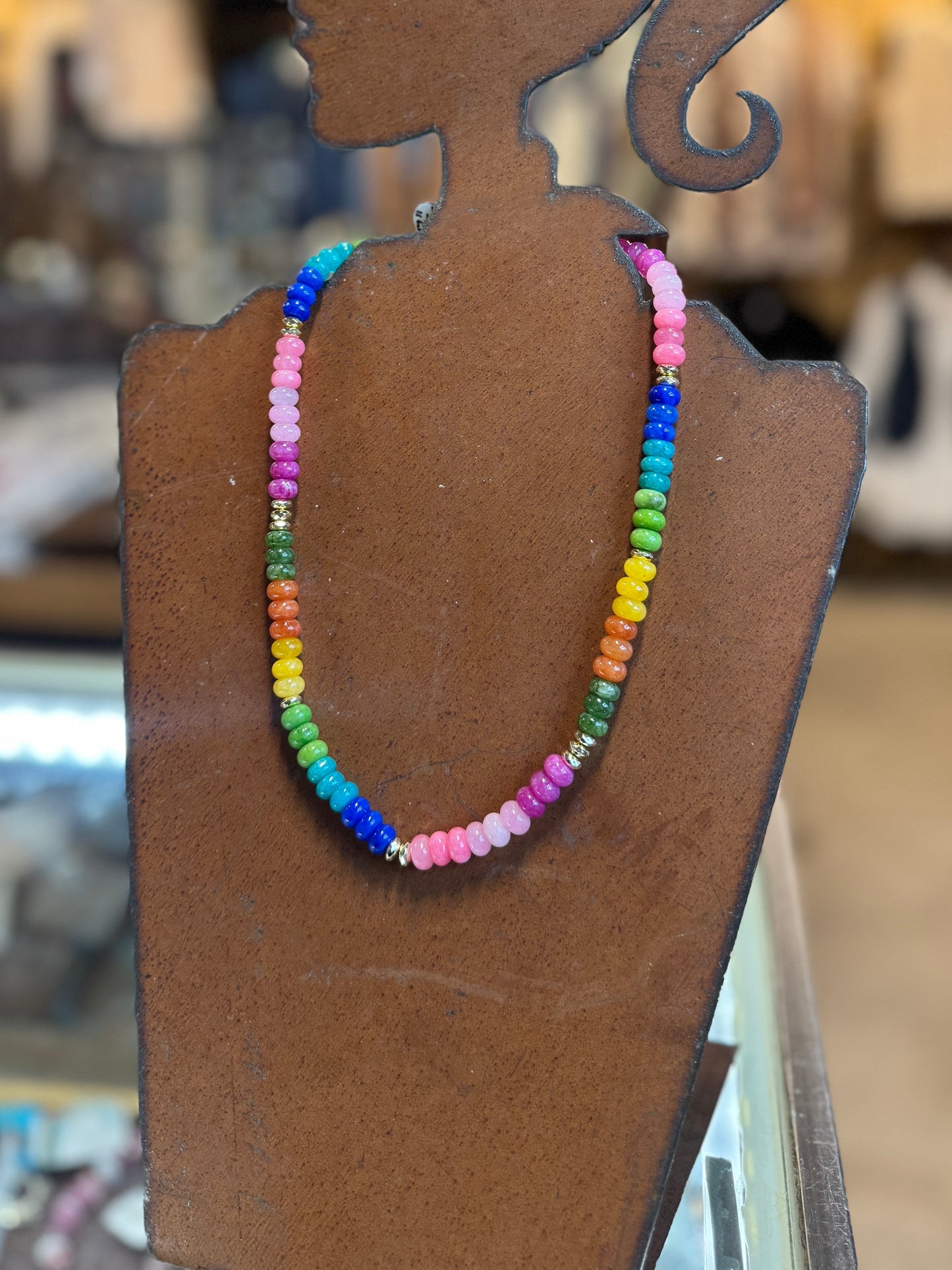 {Summer Breeze} Multi-Color Gemstone Necklace