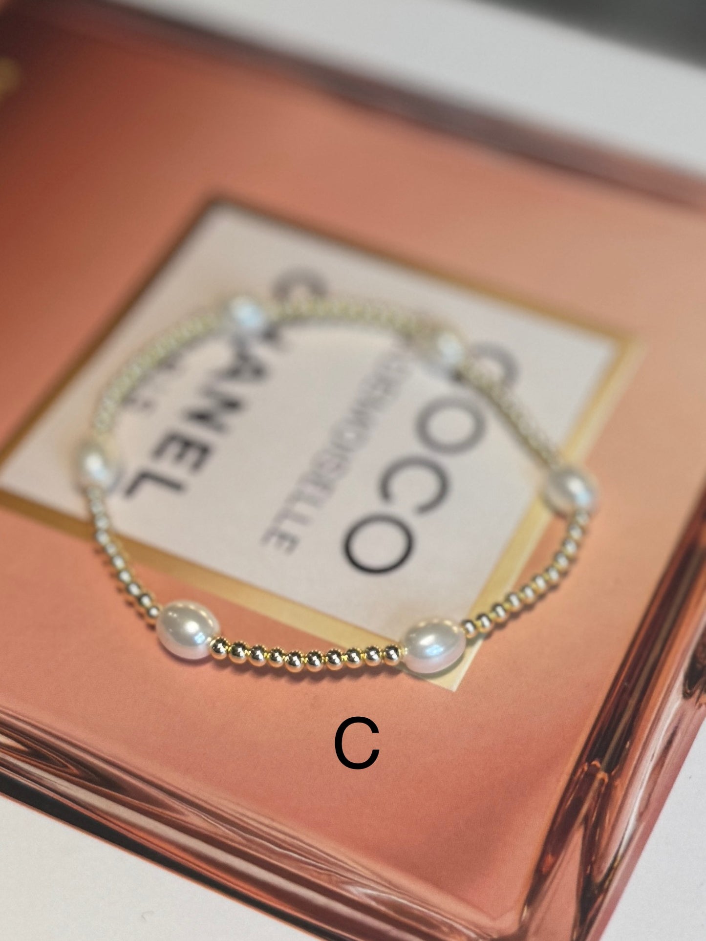 Pearl & Gold Bead Bracelet