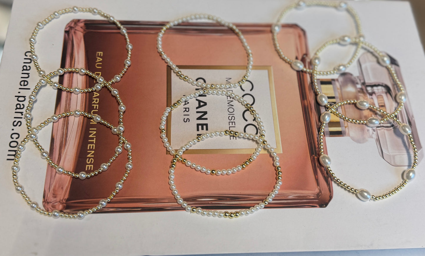Pearl & Gold Bead Bracelet