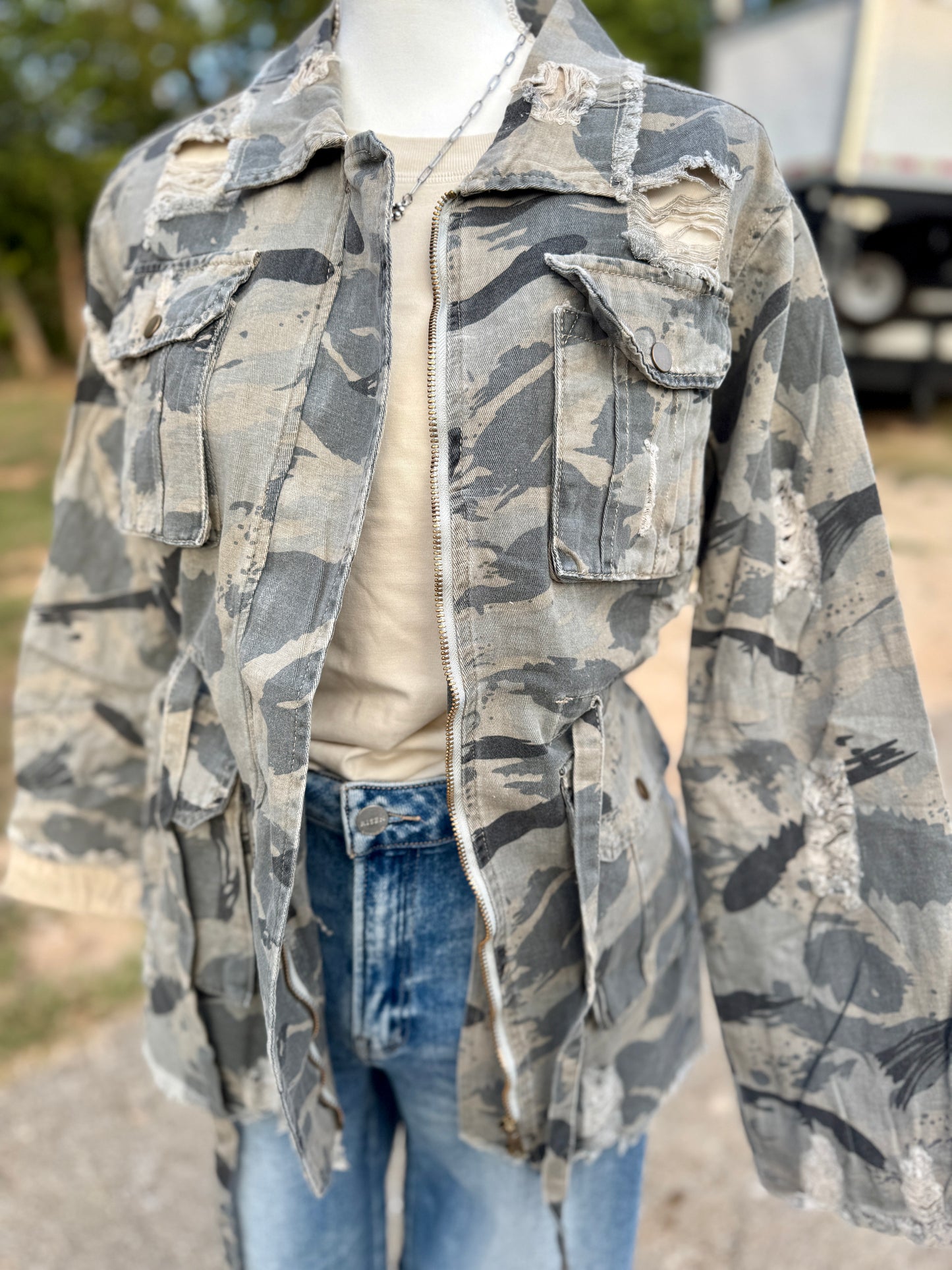 {Sweet Camo Twill} Jacket