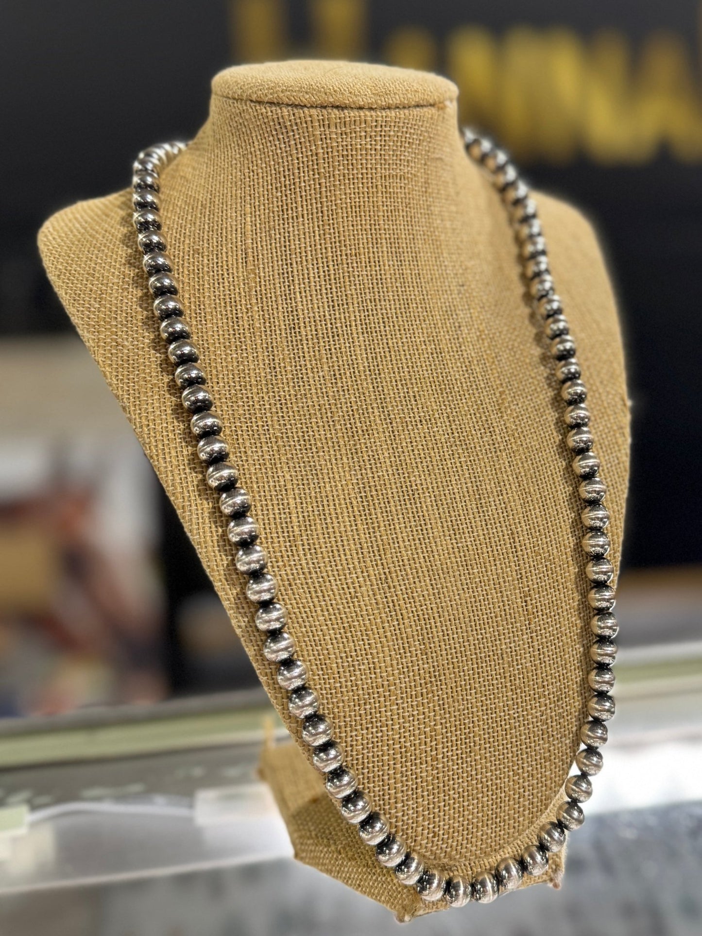 8mm 24" Faux Pearl Necklace - Cowgirls & City Chics