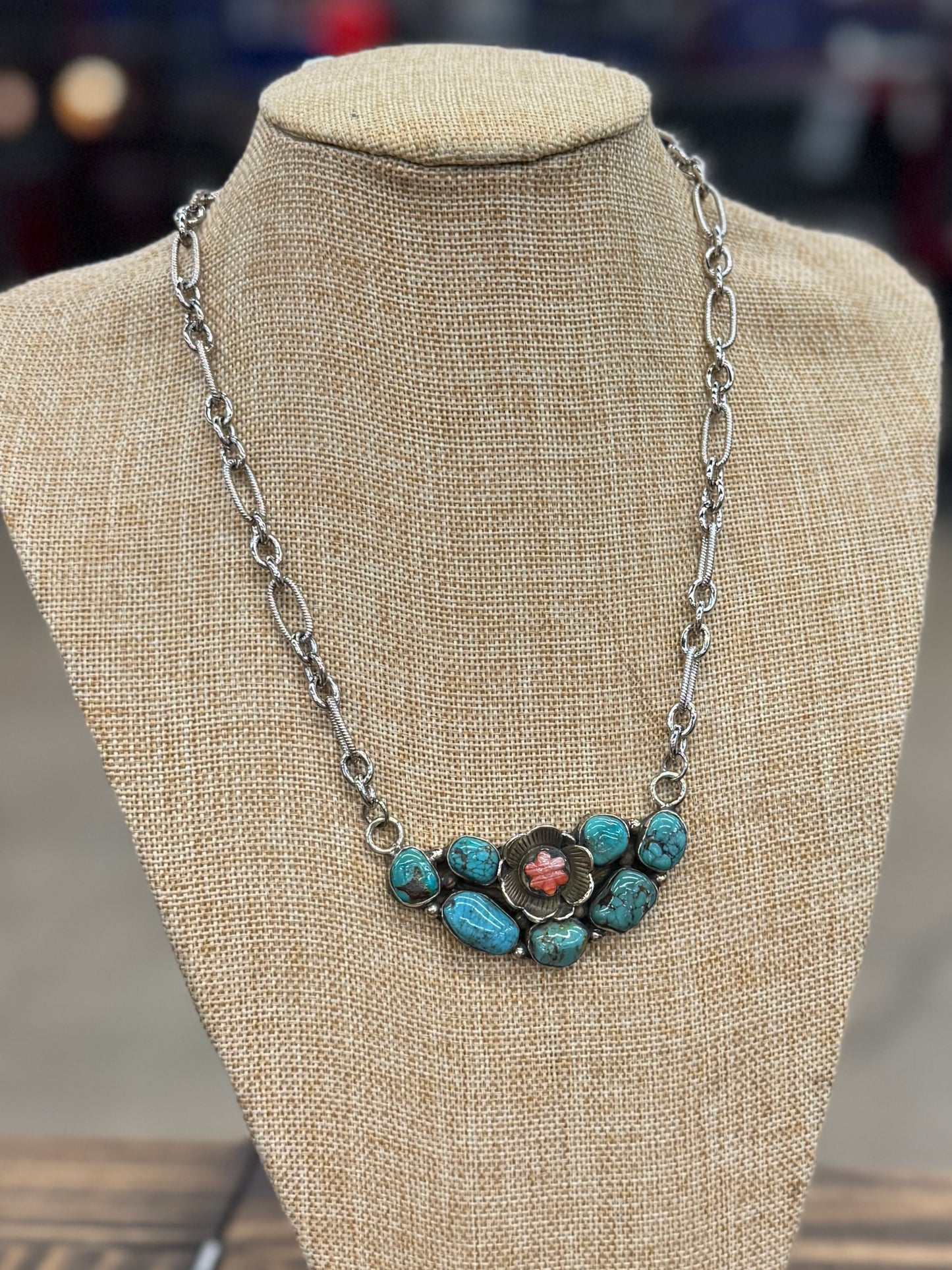{Spring} Cluster Statement Necklace