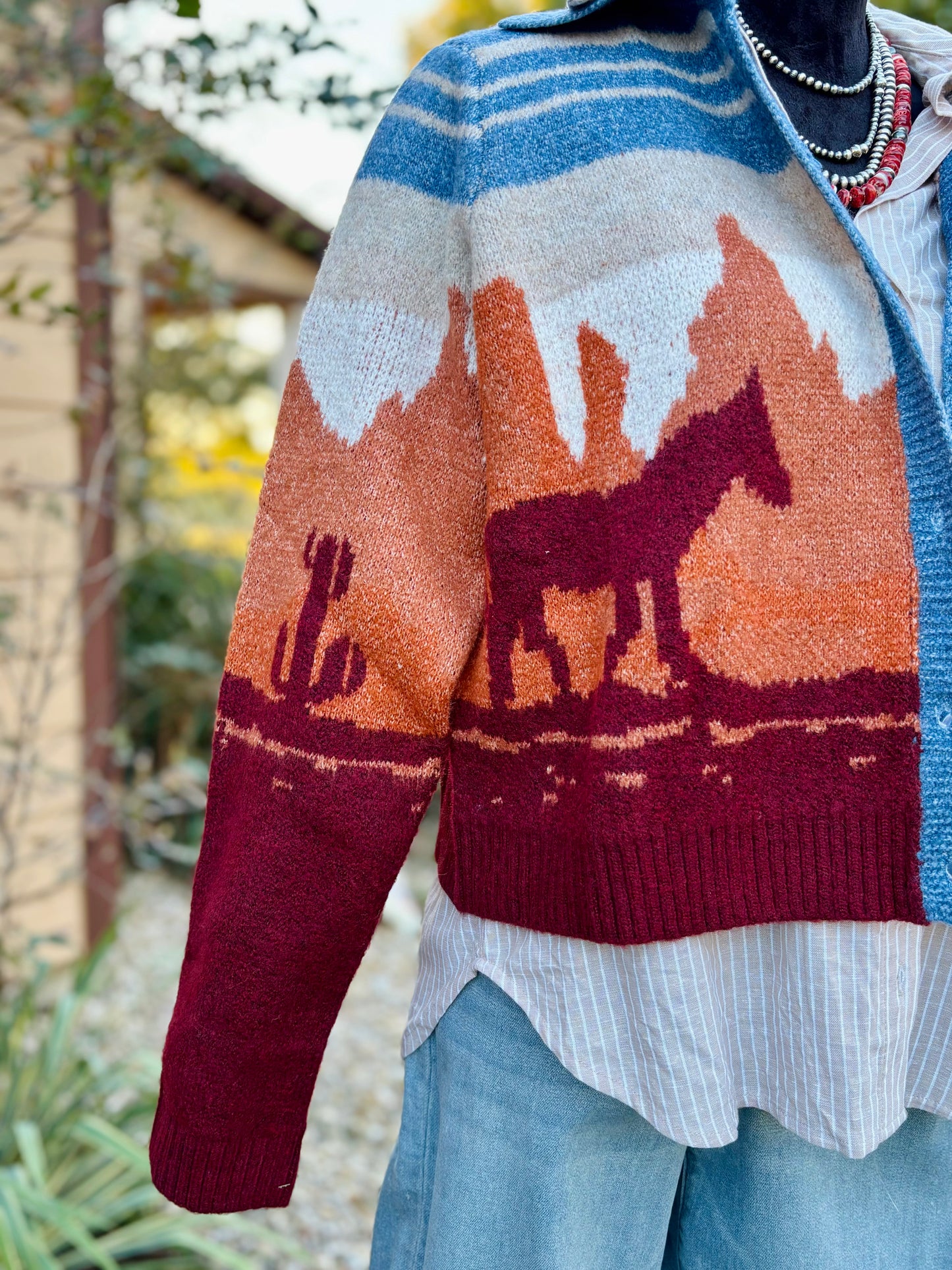 {Wild Horses} Cardigan-Sweater