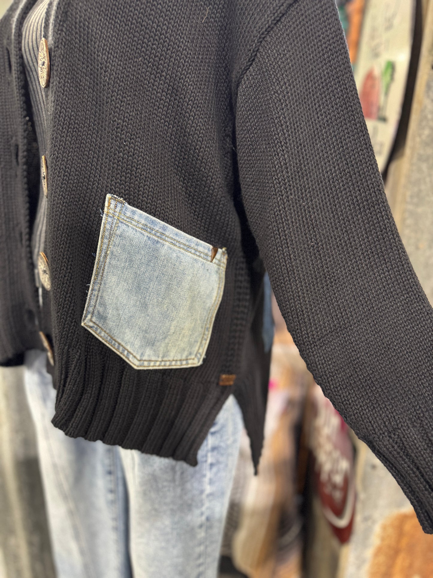 Up-Cycled Beatles Cardigan