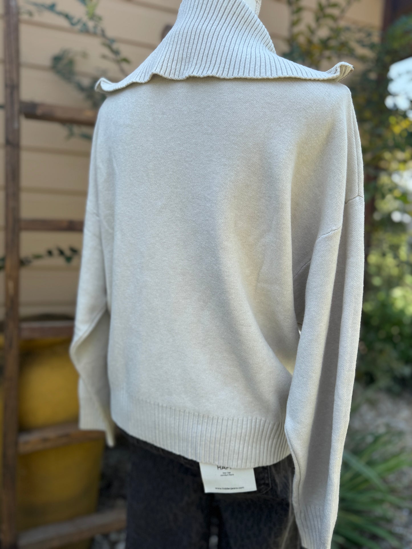 Quarter Zip Collared Sweater