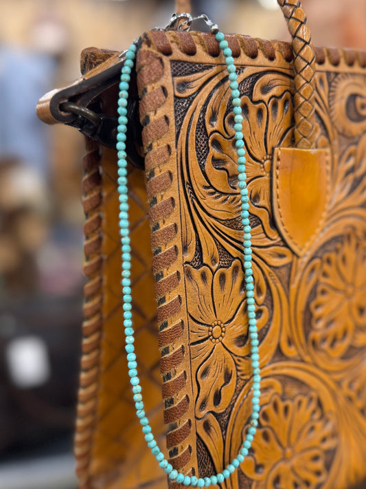 Small Turquoise Beaded Necklace