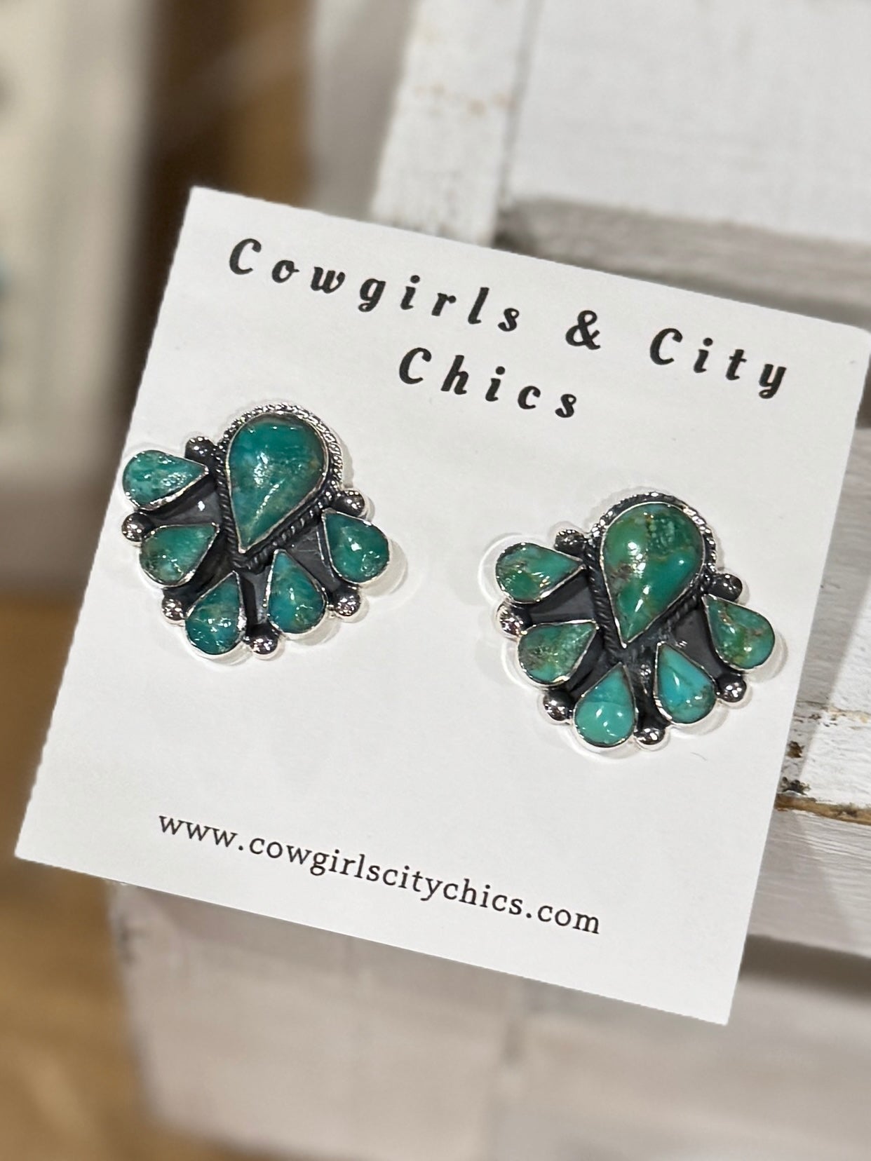 Kingman Cluster Post Earrings
