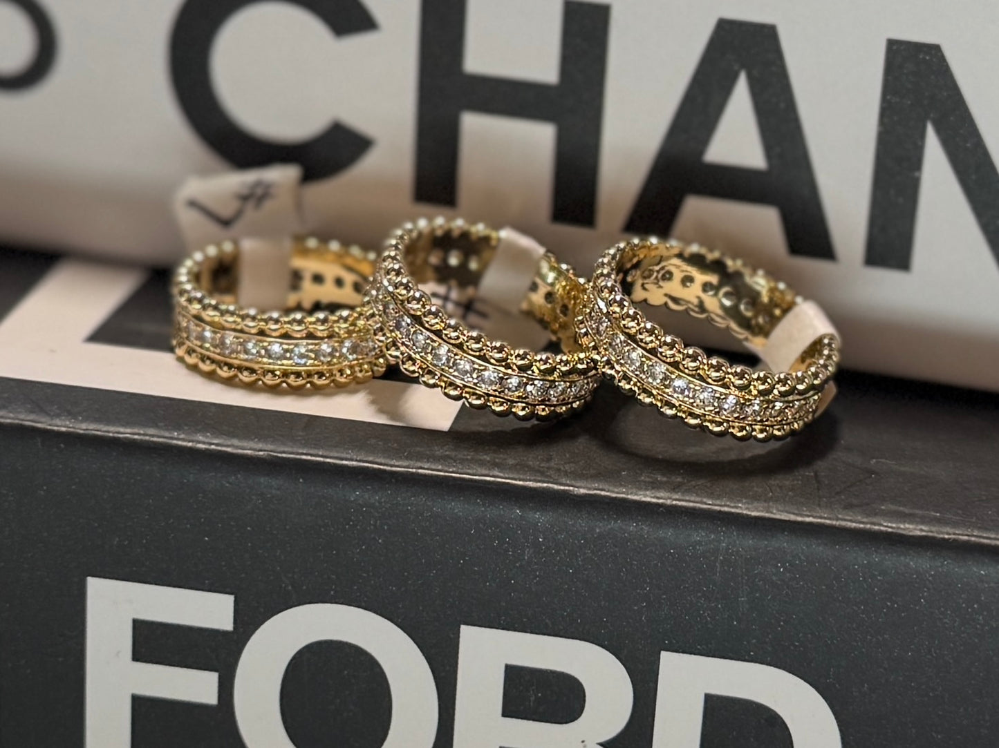 Sparkly Gold Band Ring