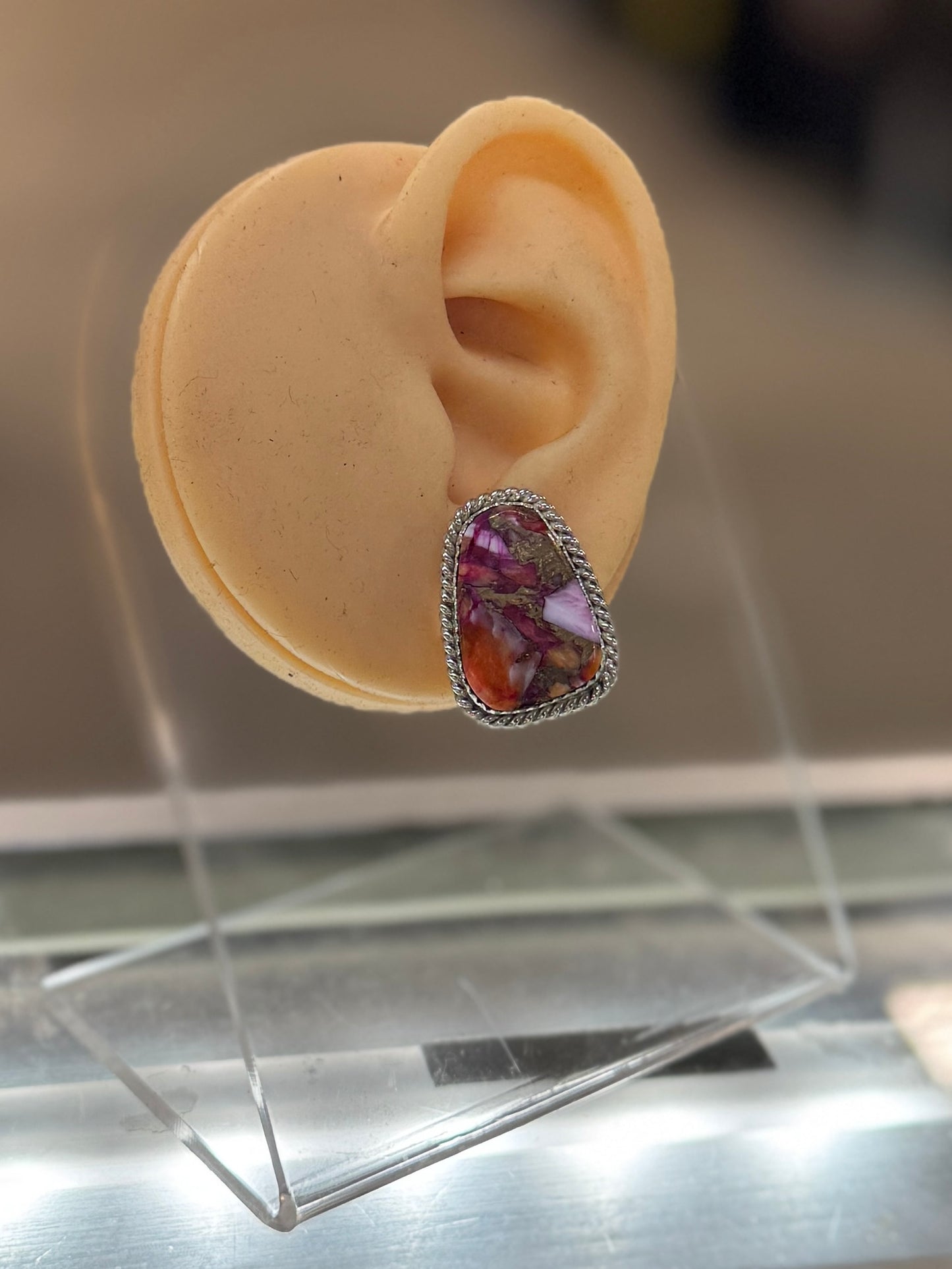 Dahlia Silver Studs