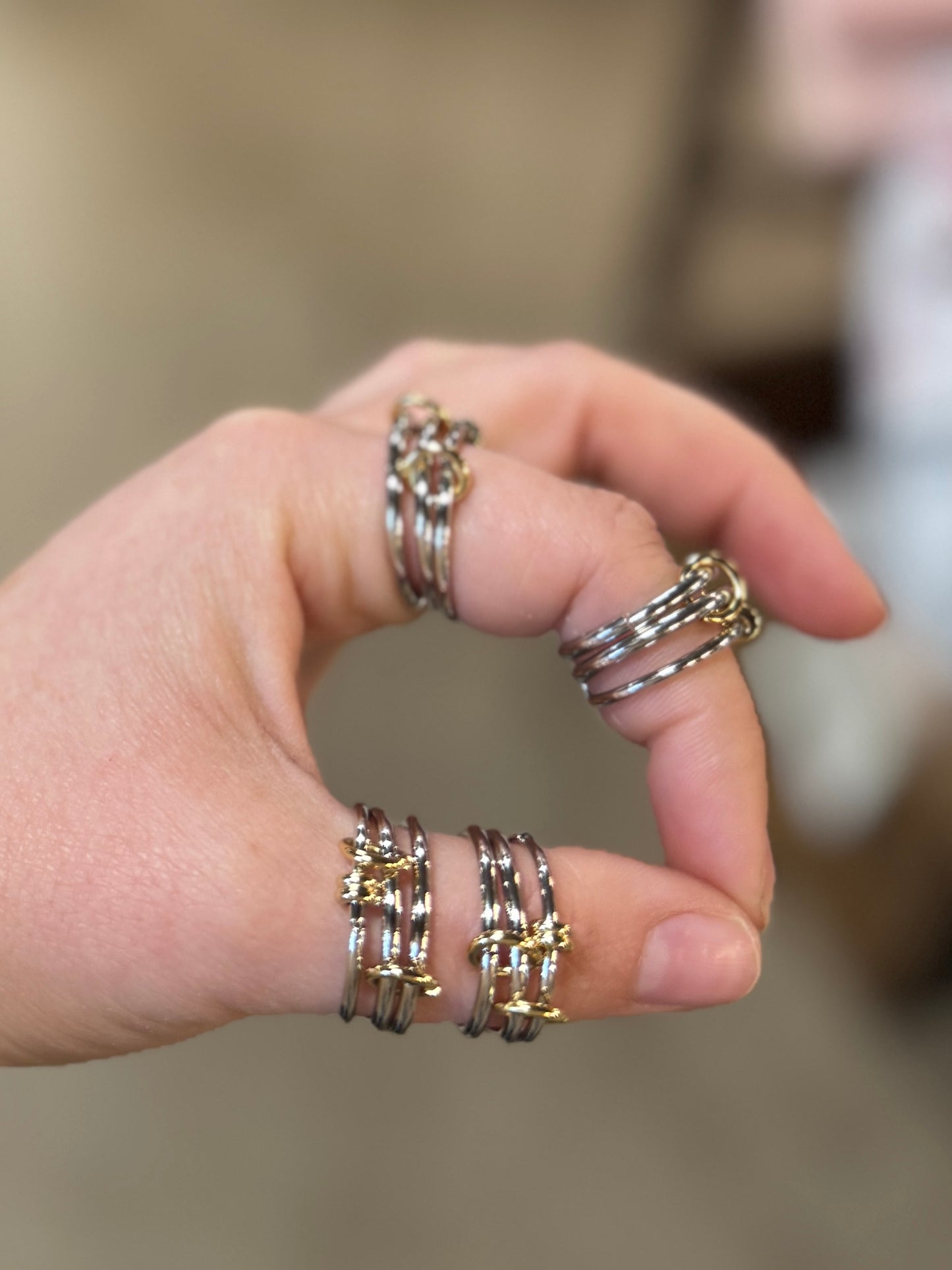 Two-Tone Infinity Stackers