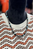 Black & Turquoise Pearl Necklace