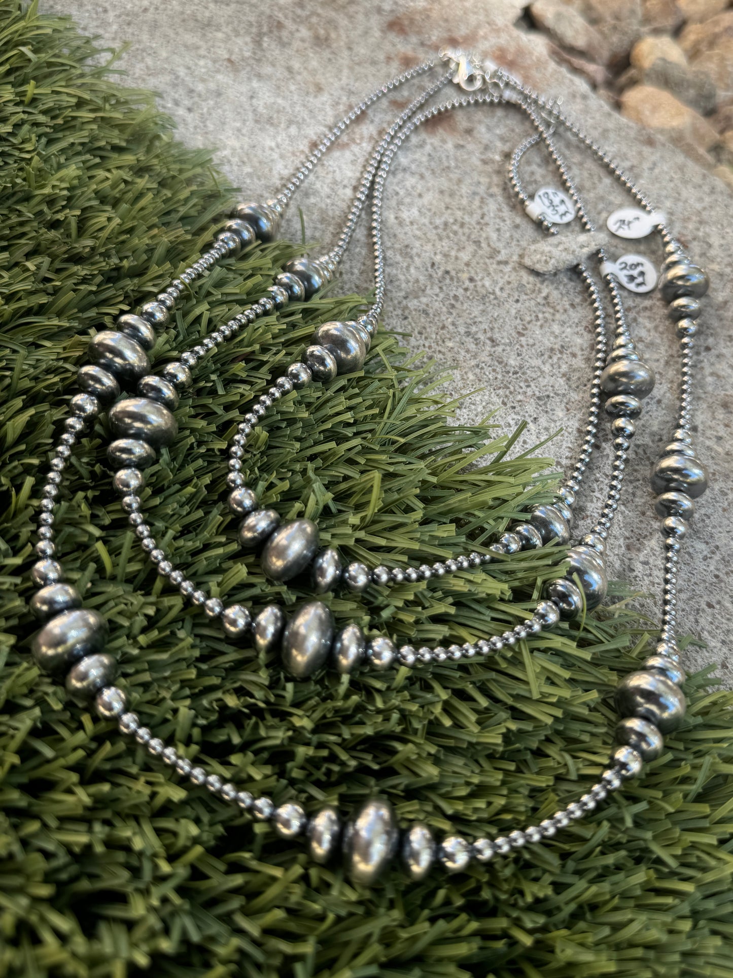 {Desert Dreaming} 3-14mm Pearl Necklace
