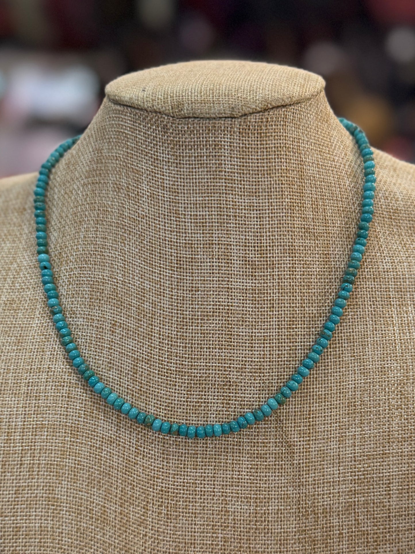 Turquoise Beaded {Cowtown} Necklace