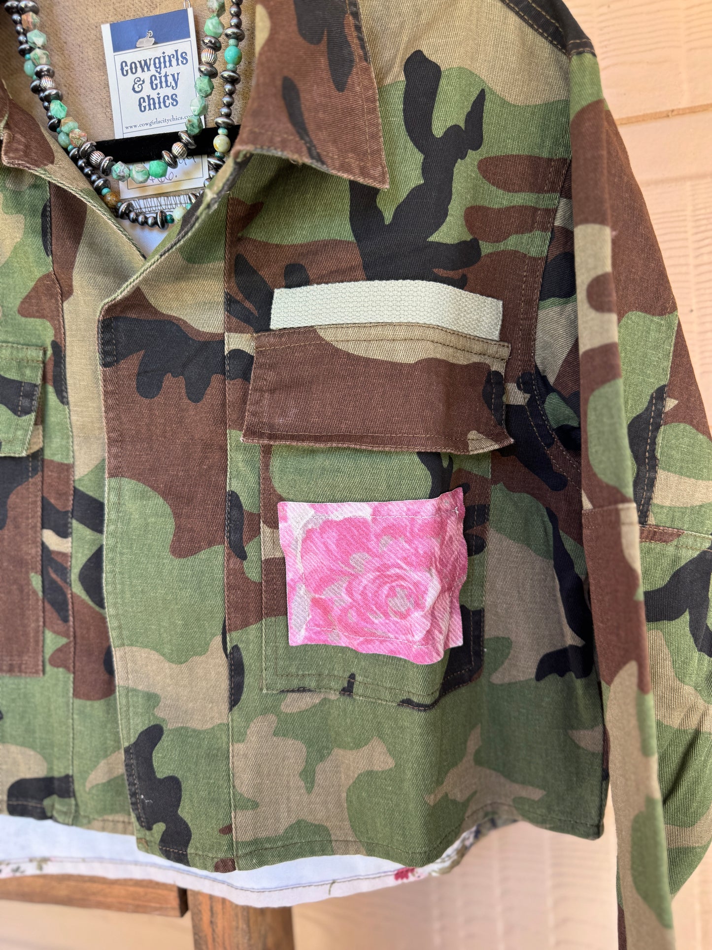 Camo {Swiftie} Floral Jacket