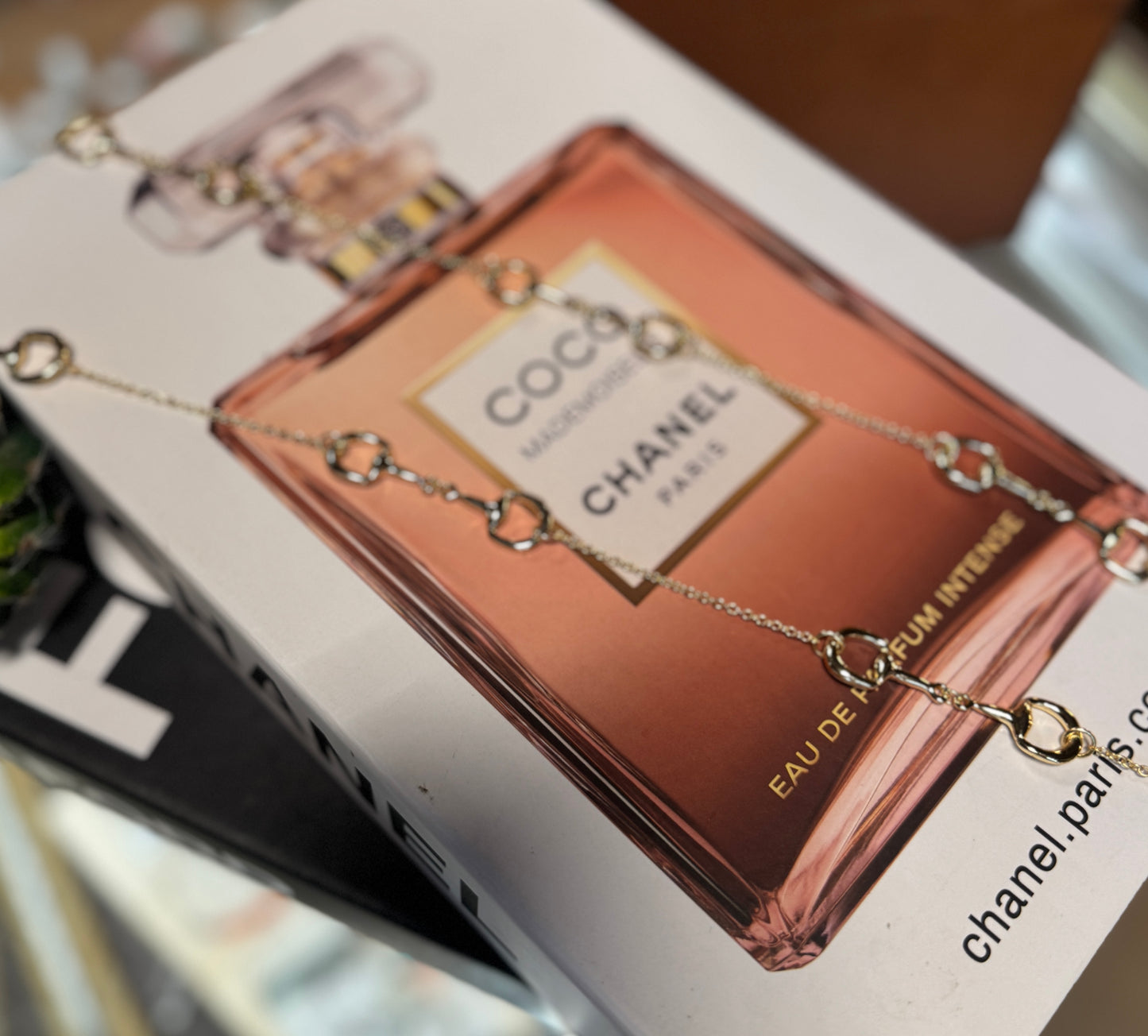 Snaffle Bit Long Gold Necklace