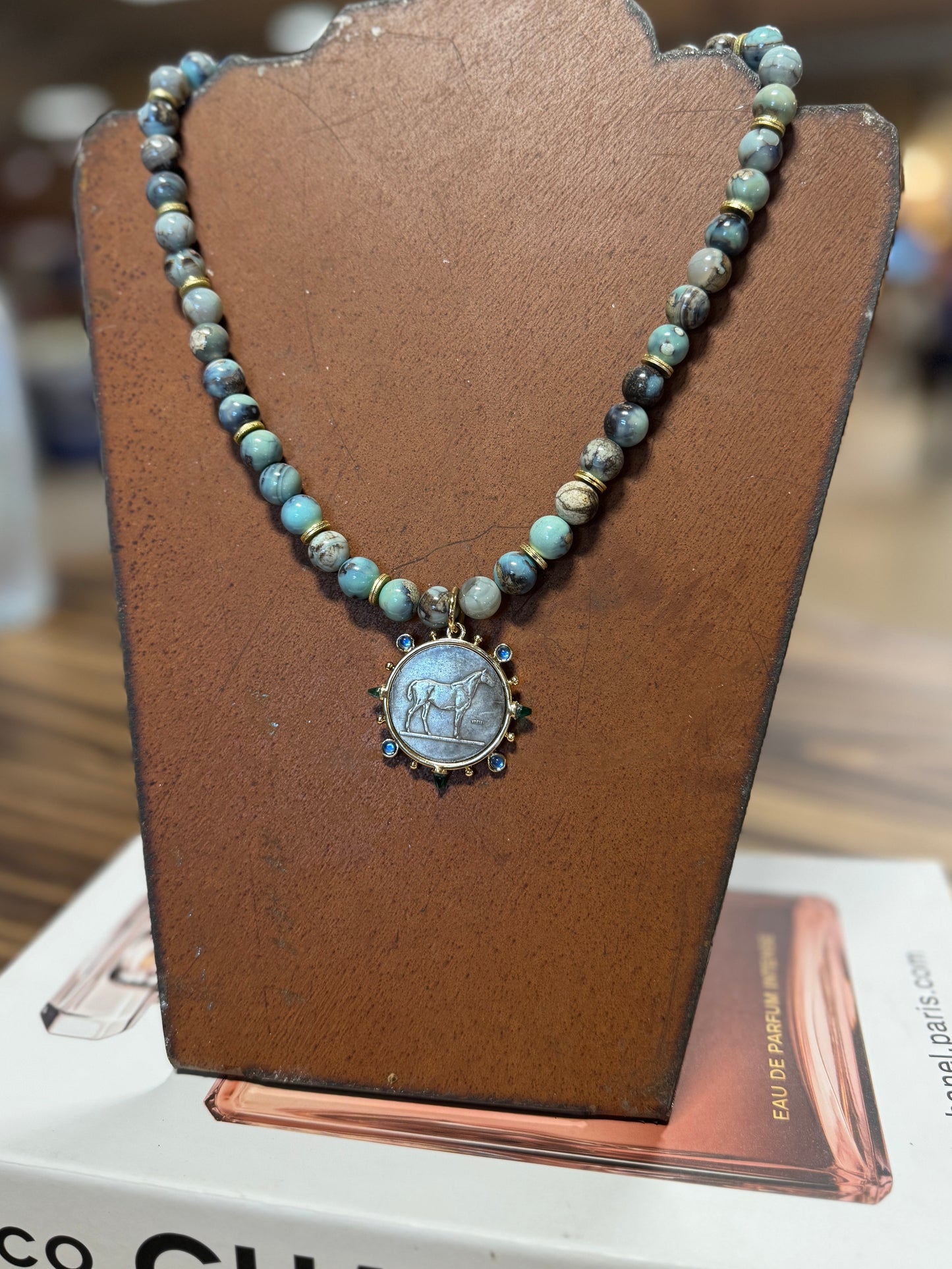 {Desert Skies} Equestrian Coin Necklace