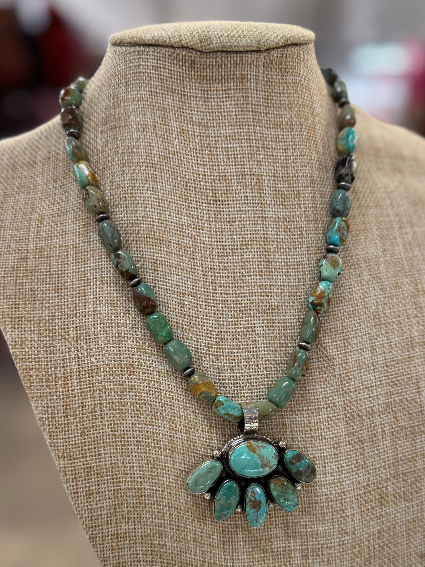 Cluster Kingman & Spacer Pearl Necklace