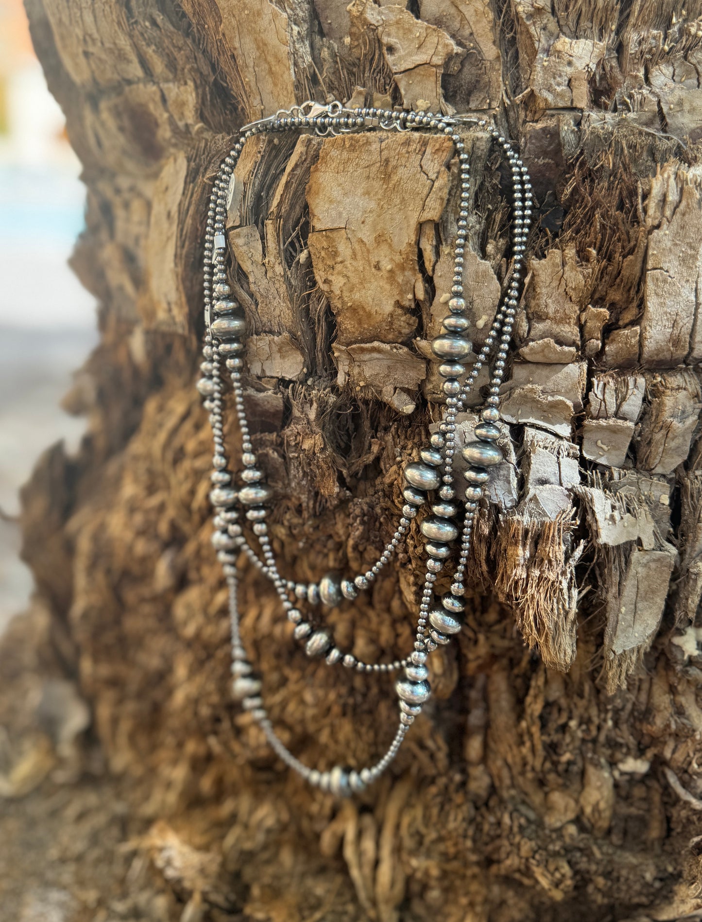 {Desert Dreaming} 3-14mm Pearl Necklace