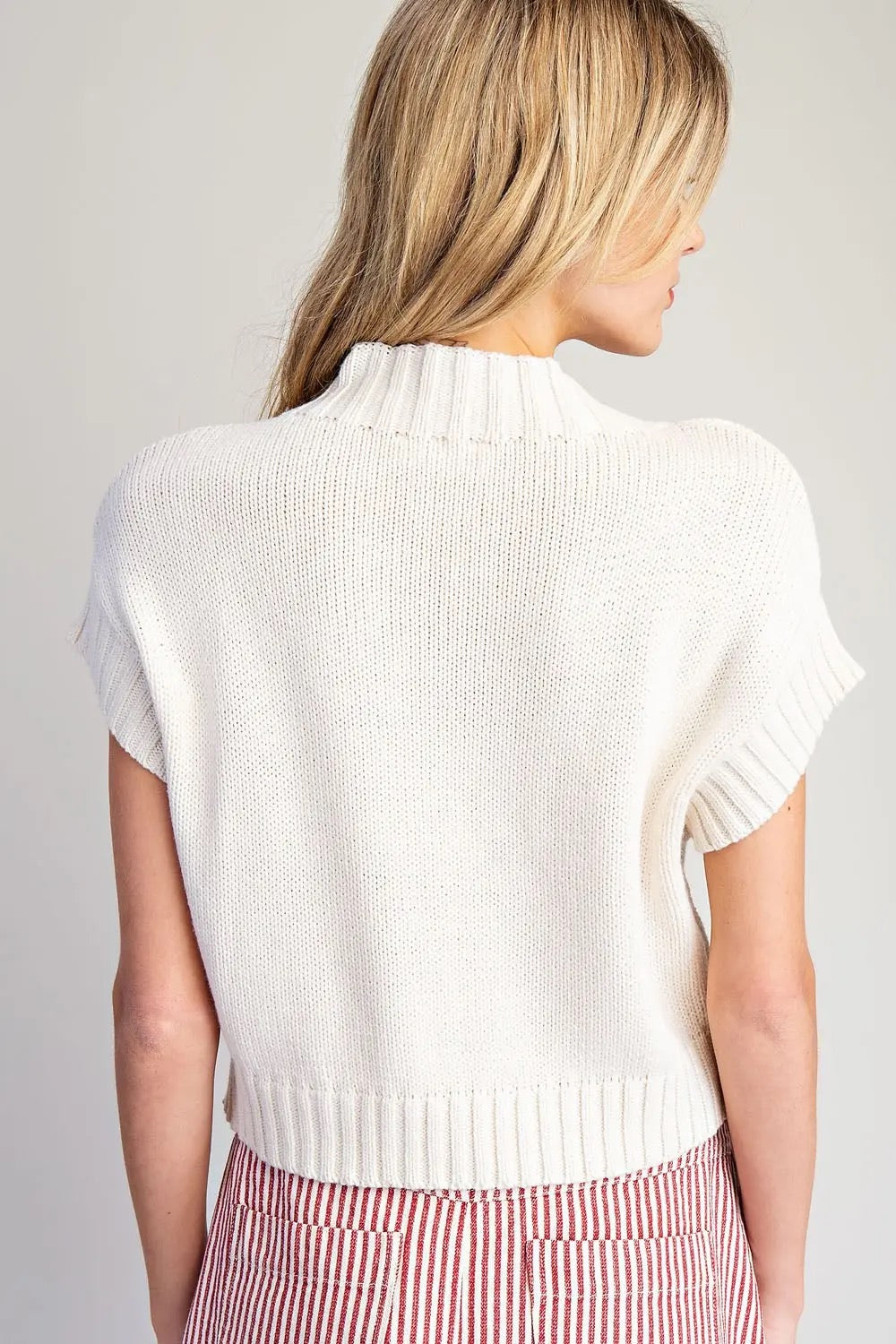 Christmas Candy Cane Knit Top