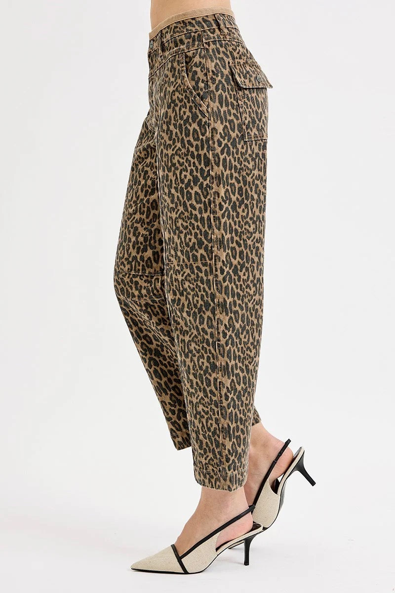 {Leopard} Risen Relaxed Jean